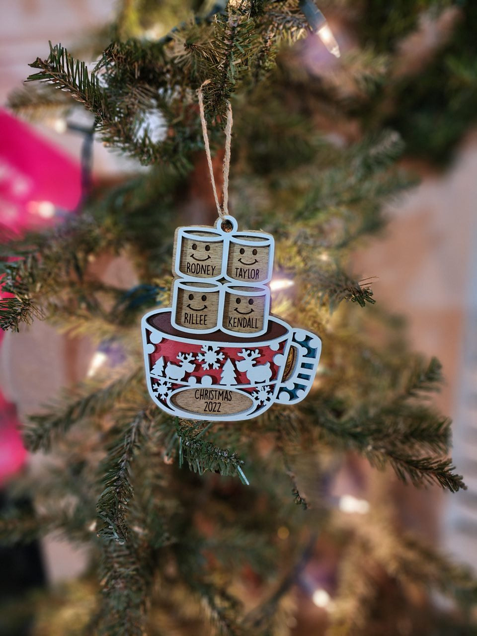 Family Hot Chocolate Ornament