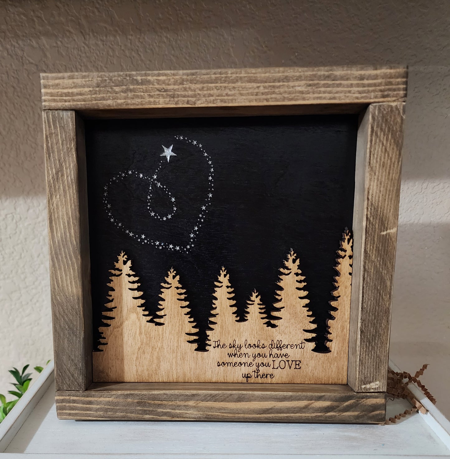 Memorial Framed Sign, Sky Looks Different