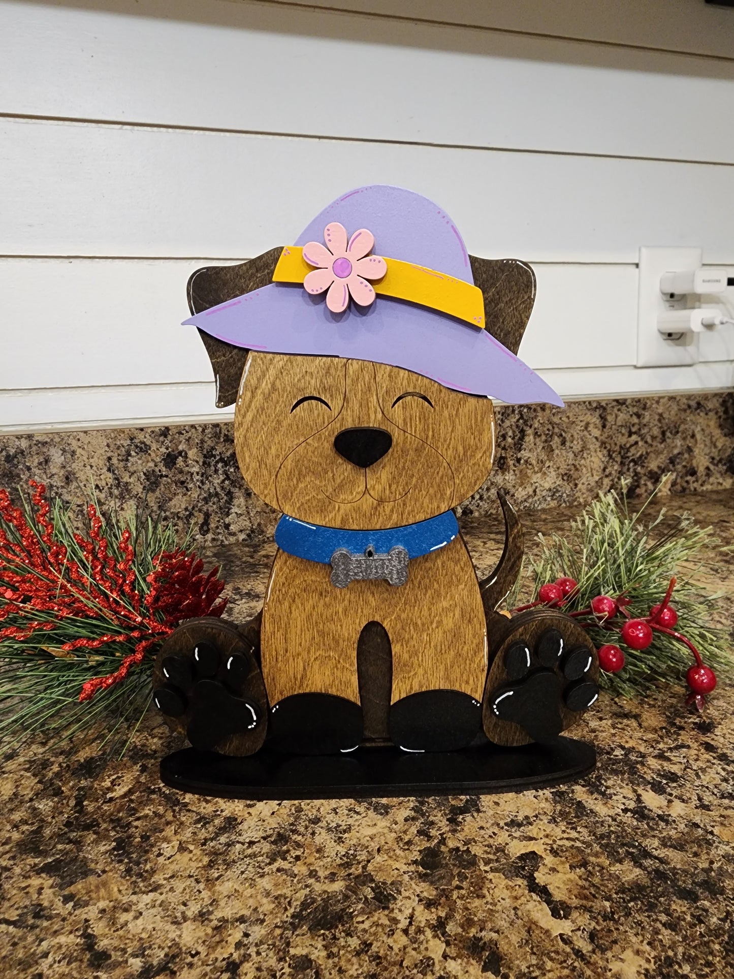 Dog with Interchangeable Hats