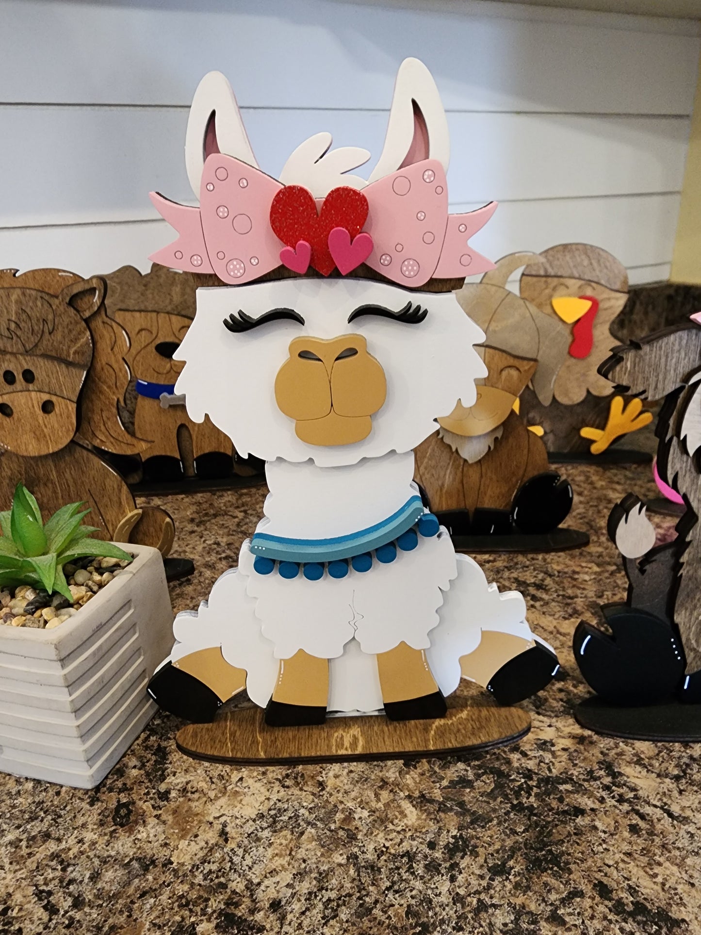 Large Interchangeable Bows for Porch Animals