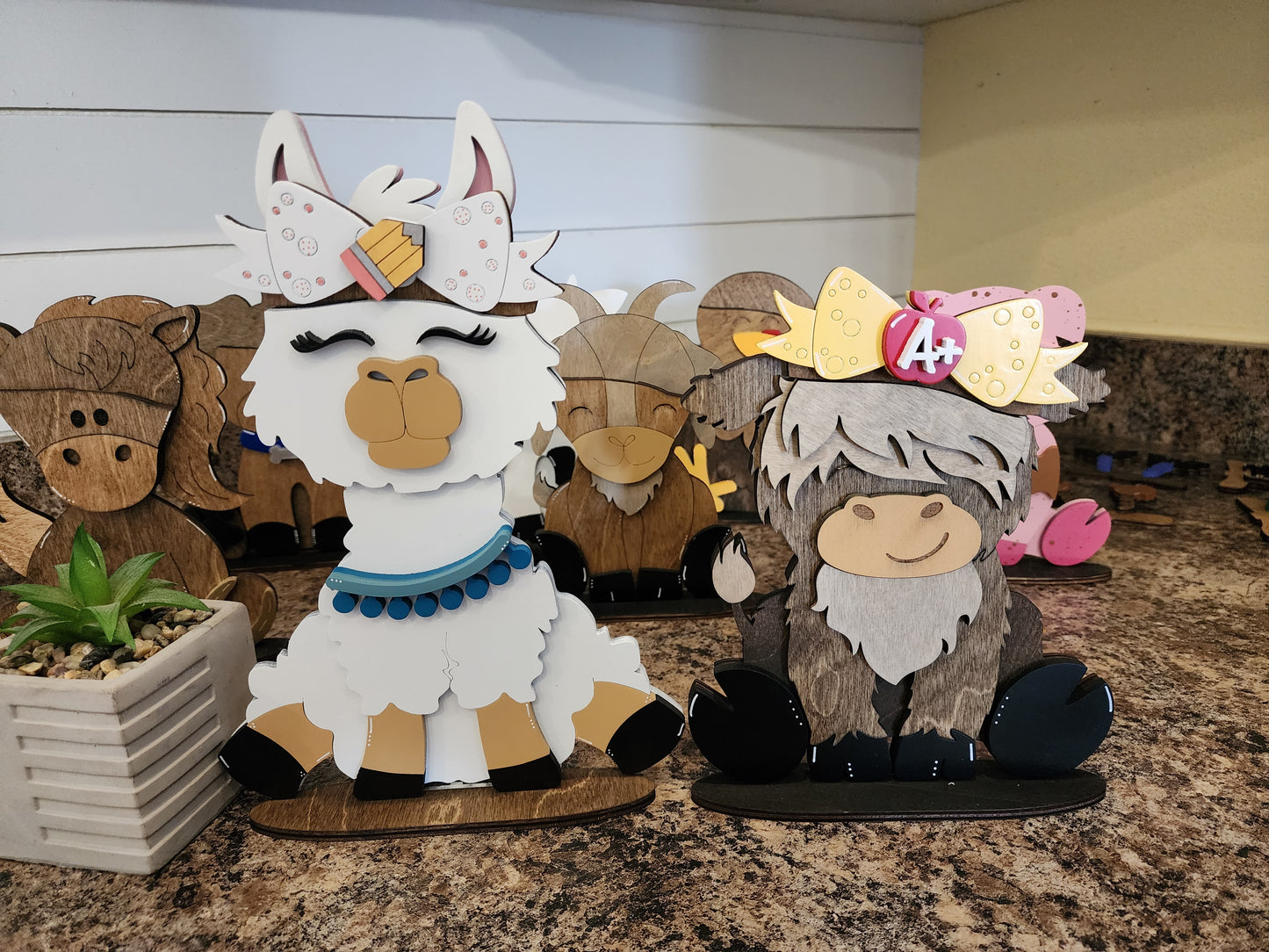 Large Interchangeable Bows for Porch Animals