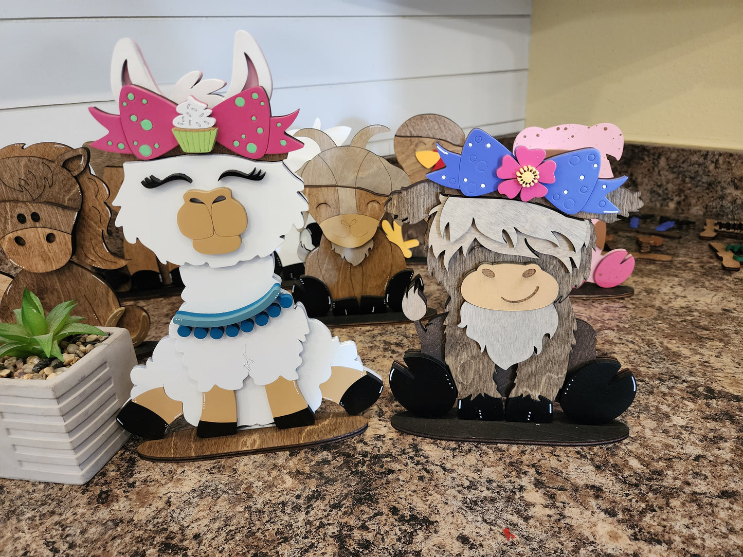 Large Interchangeable Bows for Porch Animals
