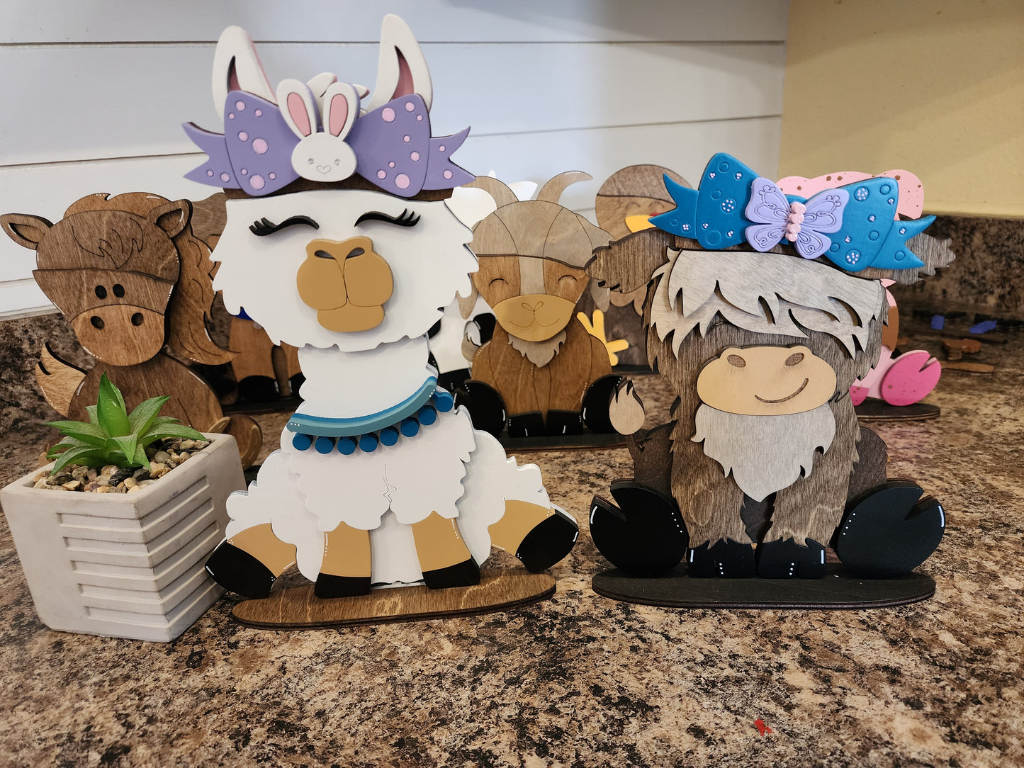 Large Interchangeable Bows for Porch Animals