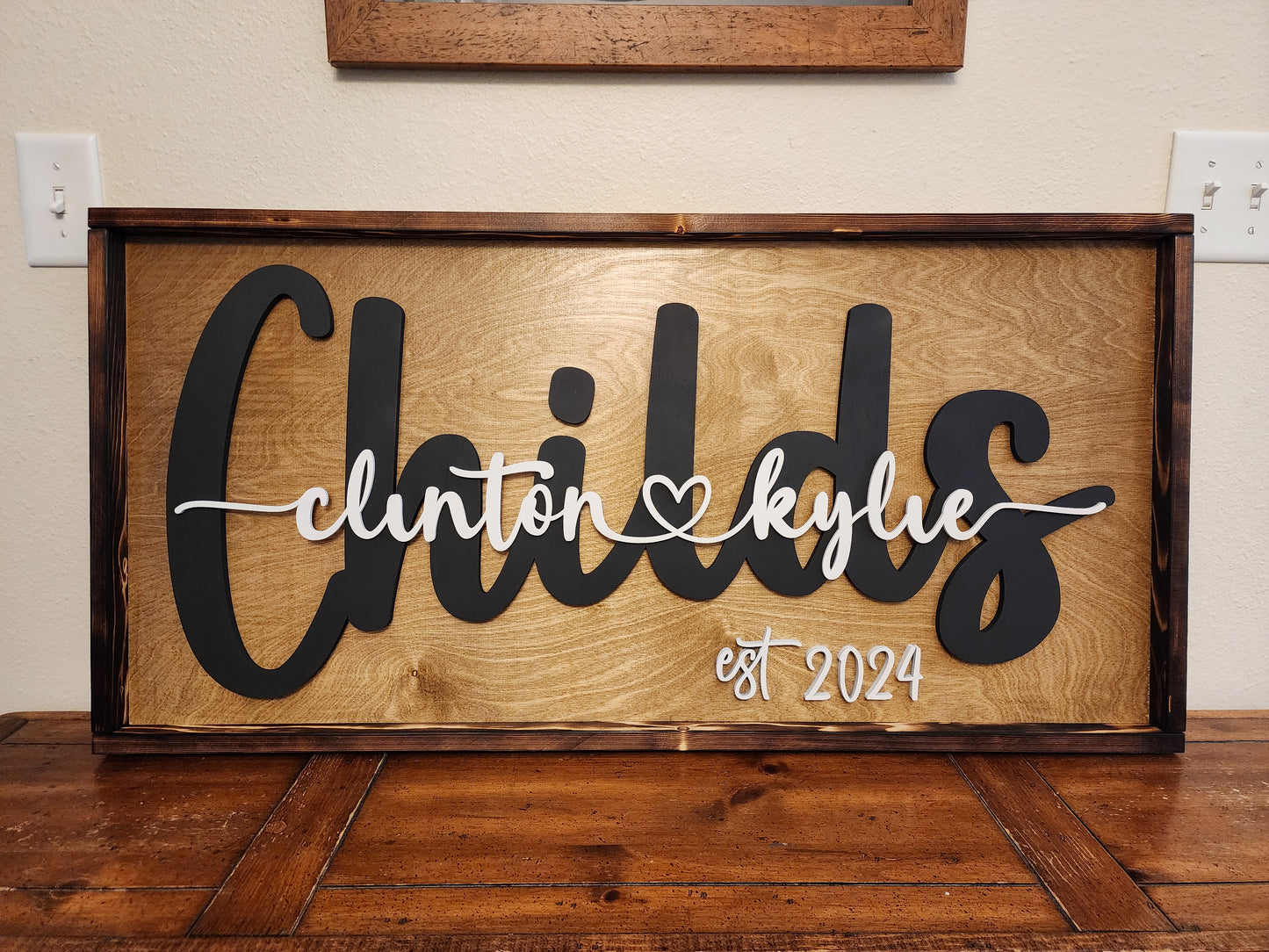 Custom Last Name Sign