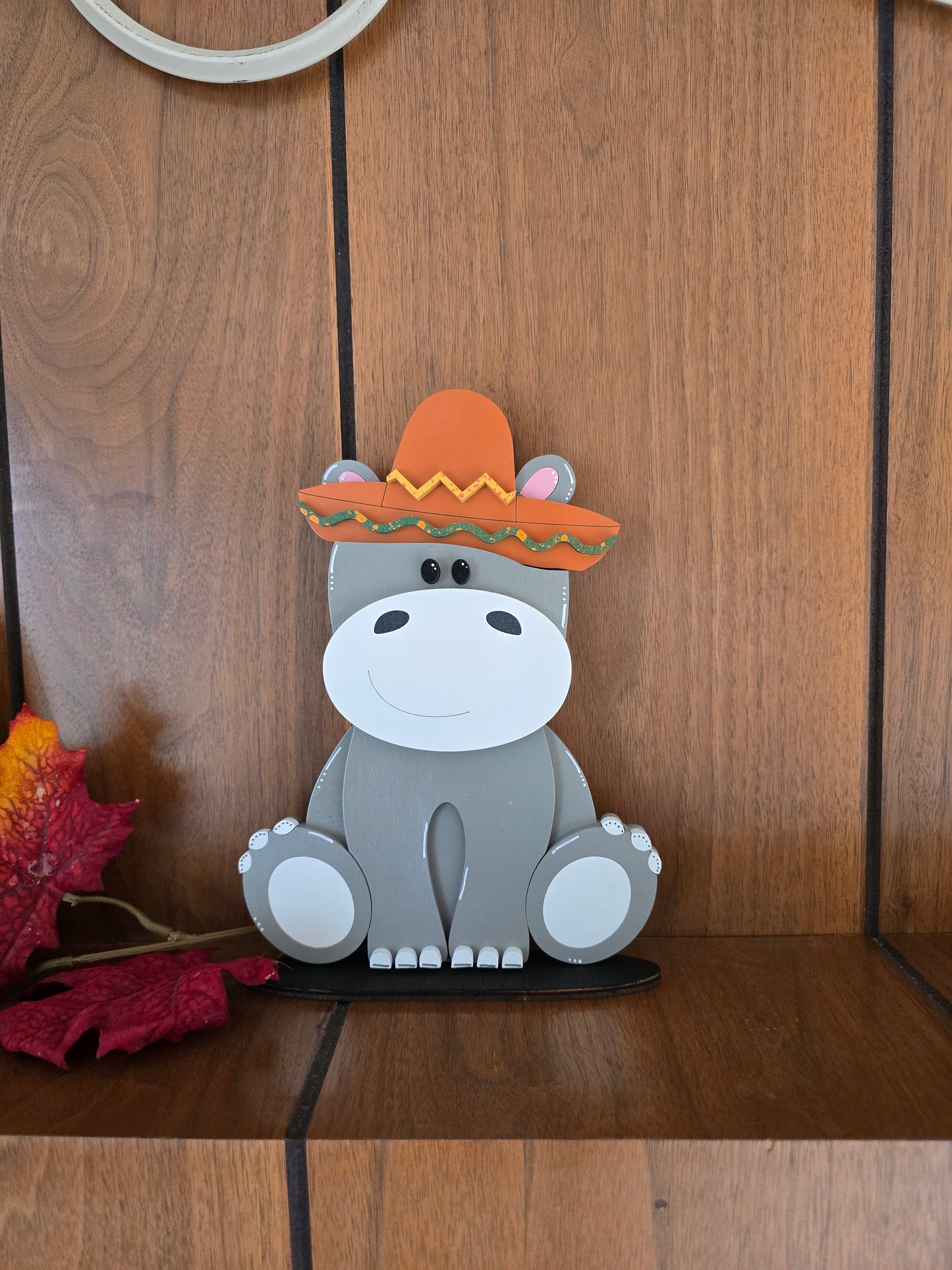 Hippo with Interchangeable Hats