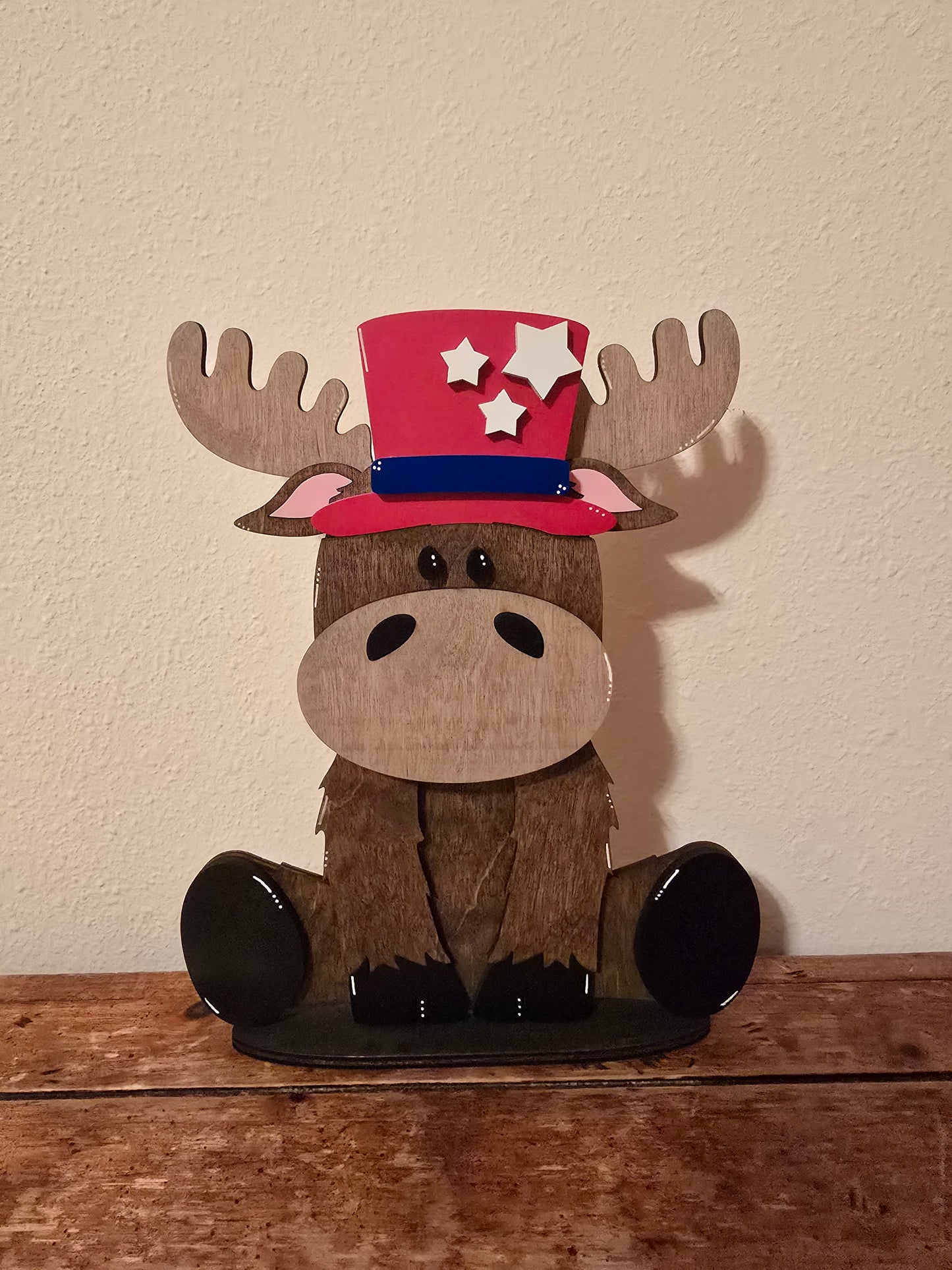 Moose with Interchangeable Hats