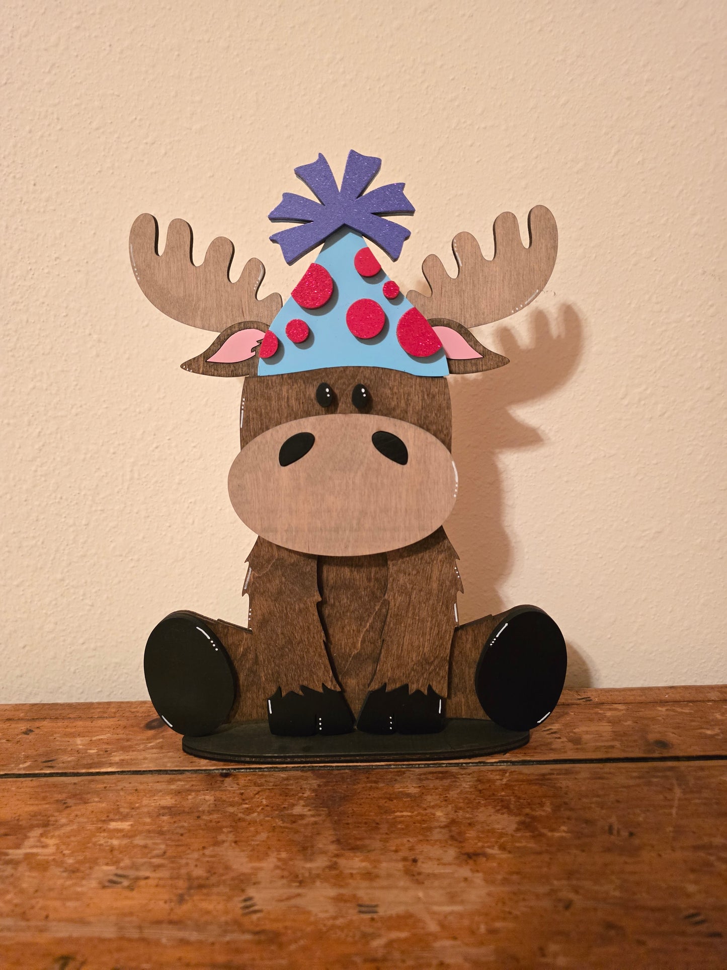 Moose with Interchangeable Hats