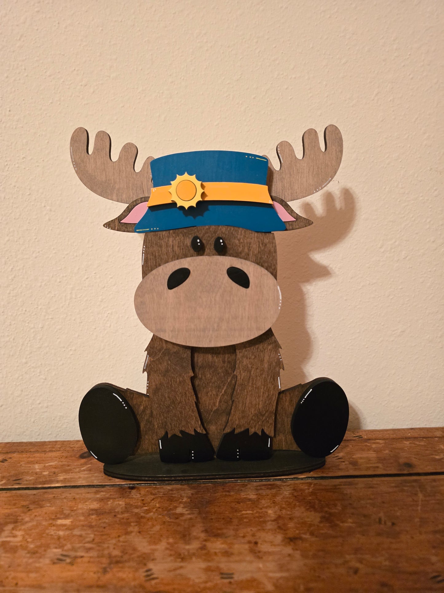 Moose with Interchangeable Hats