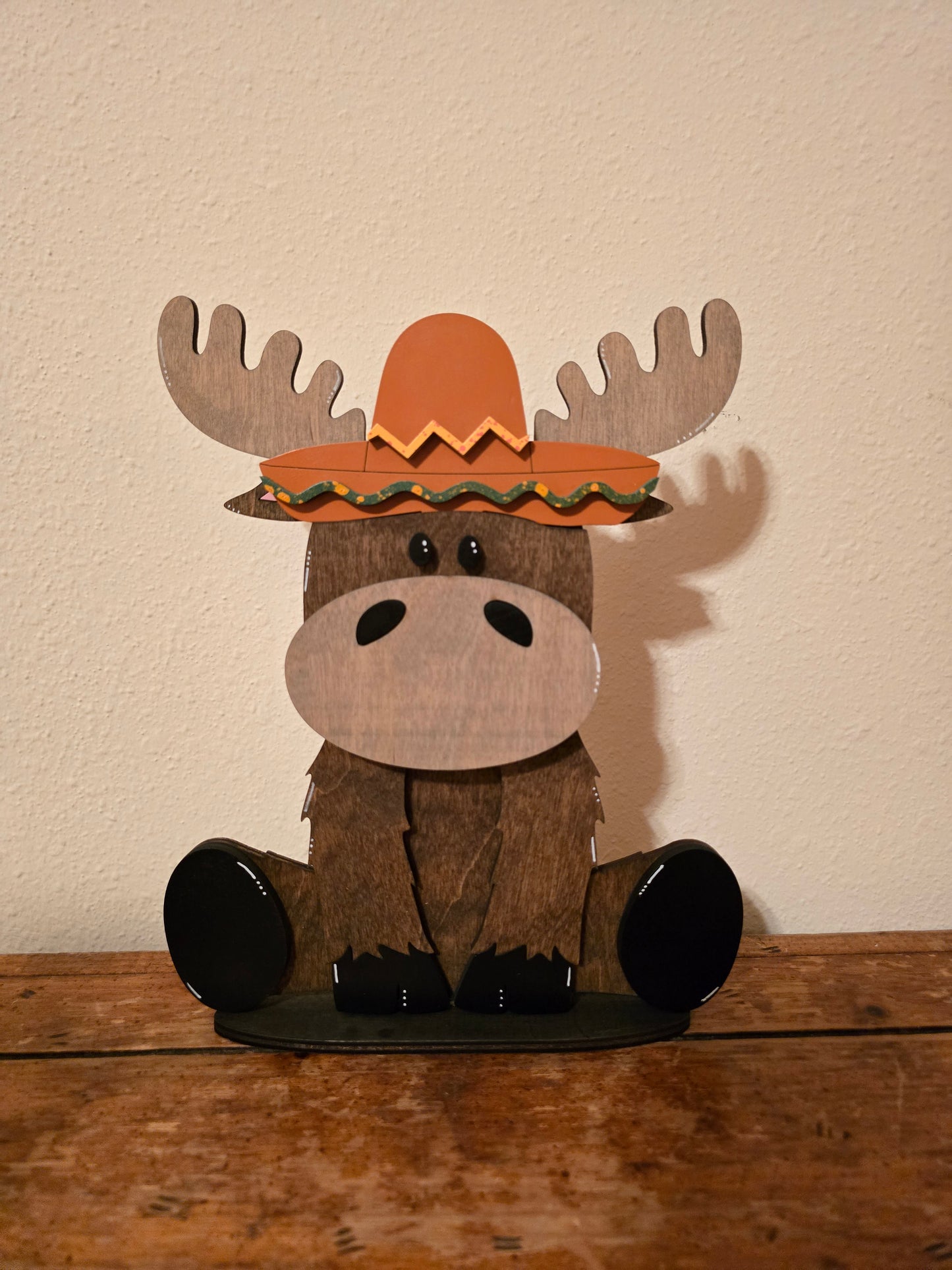 Moose with Interchangeable Hats