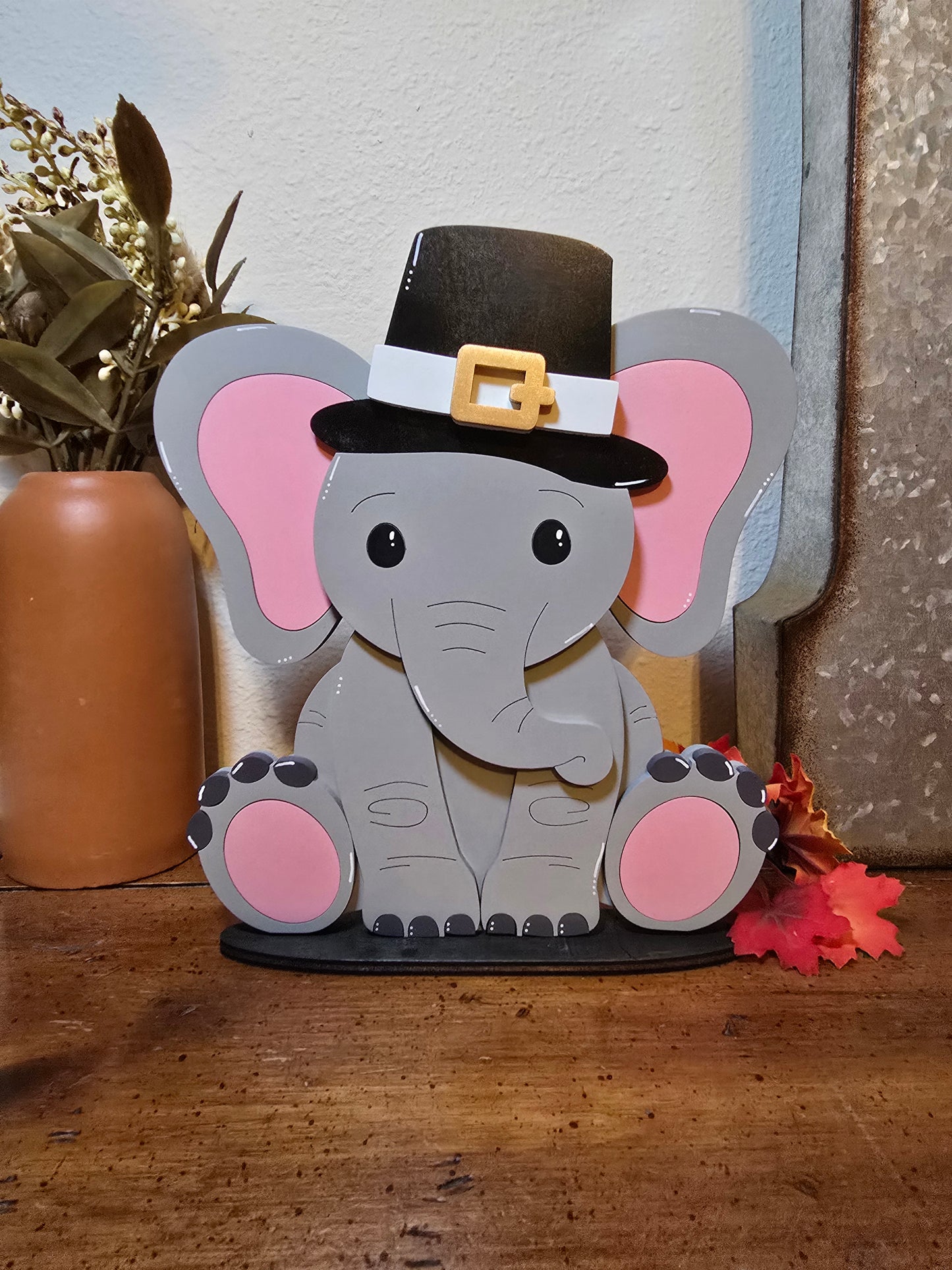 Elephant with Interchangeable Hats