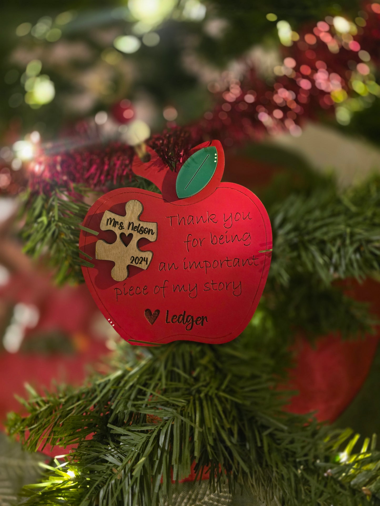 Custom Apple Ornament