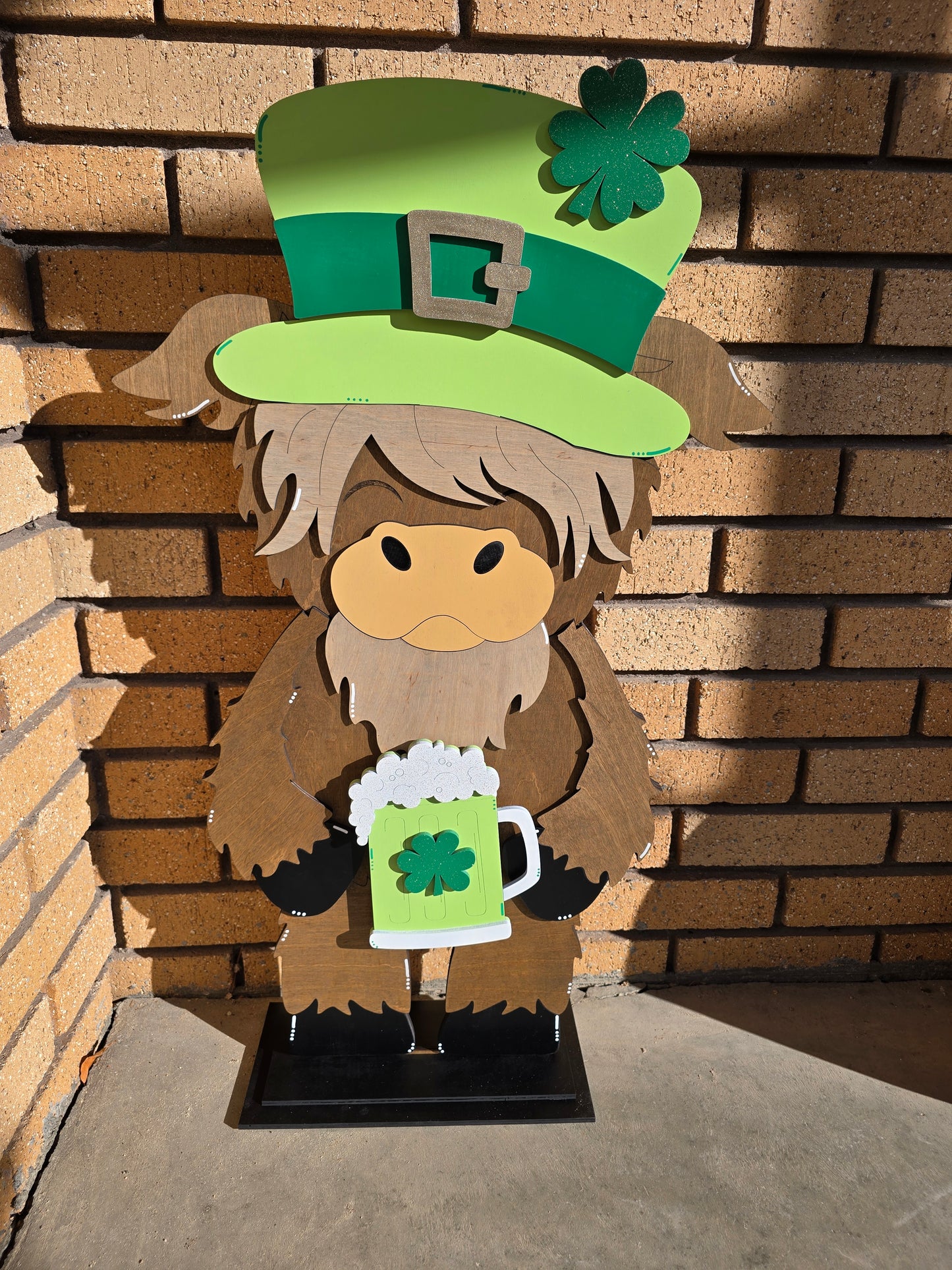 Large Standing Highland Cow with Interchangeable Pieces