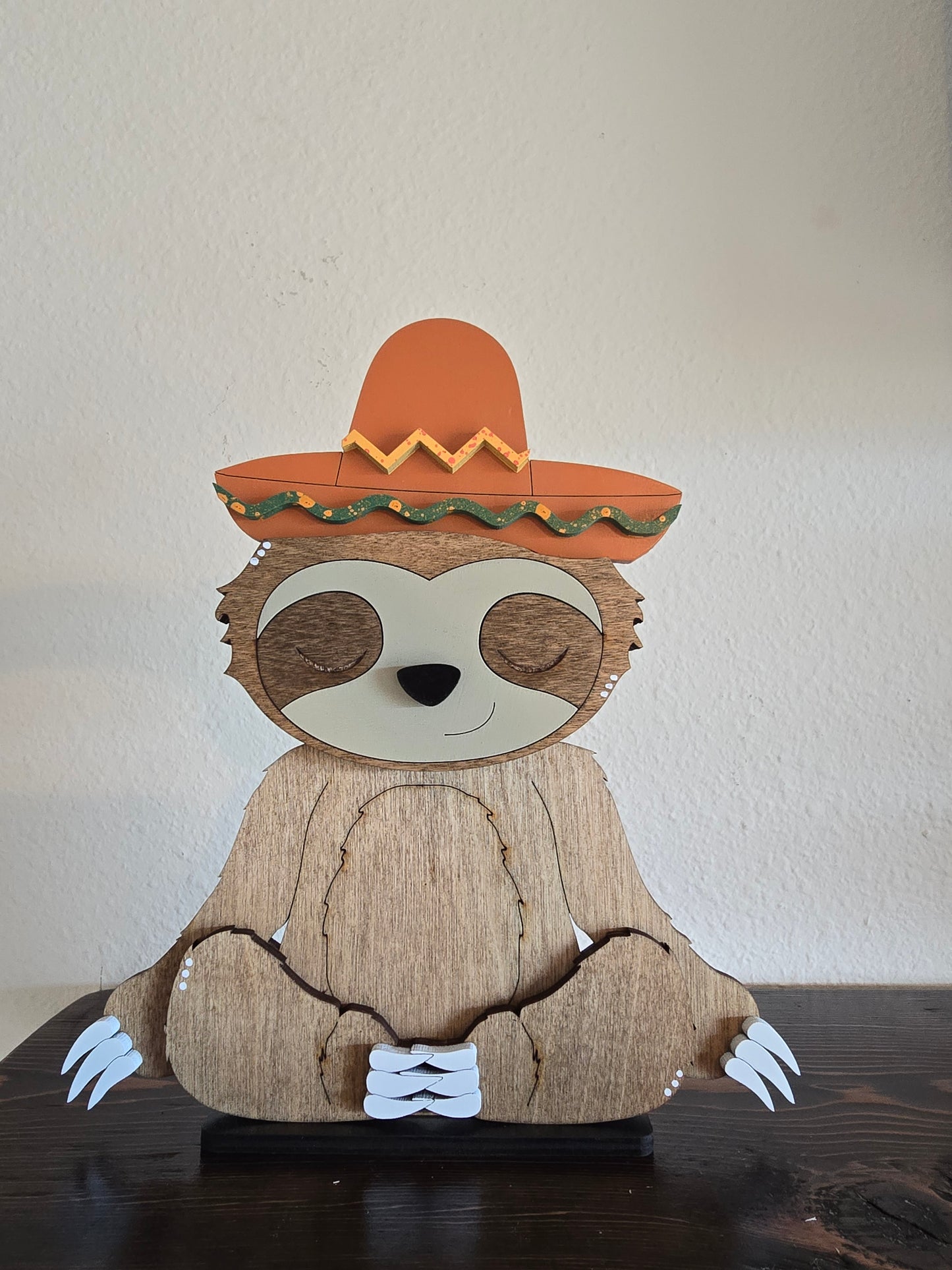 Sloth with Interchangeable Hats