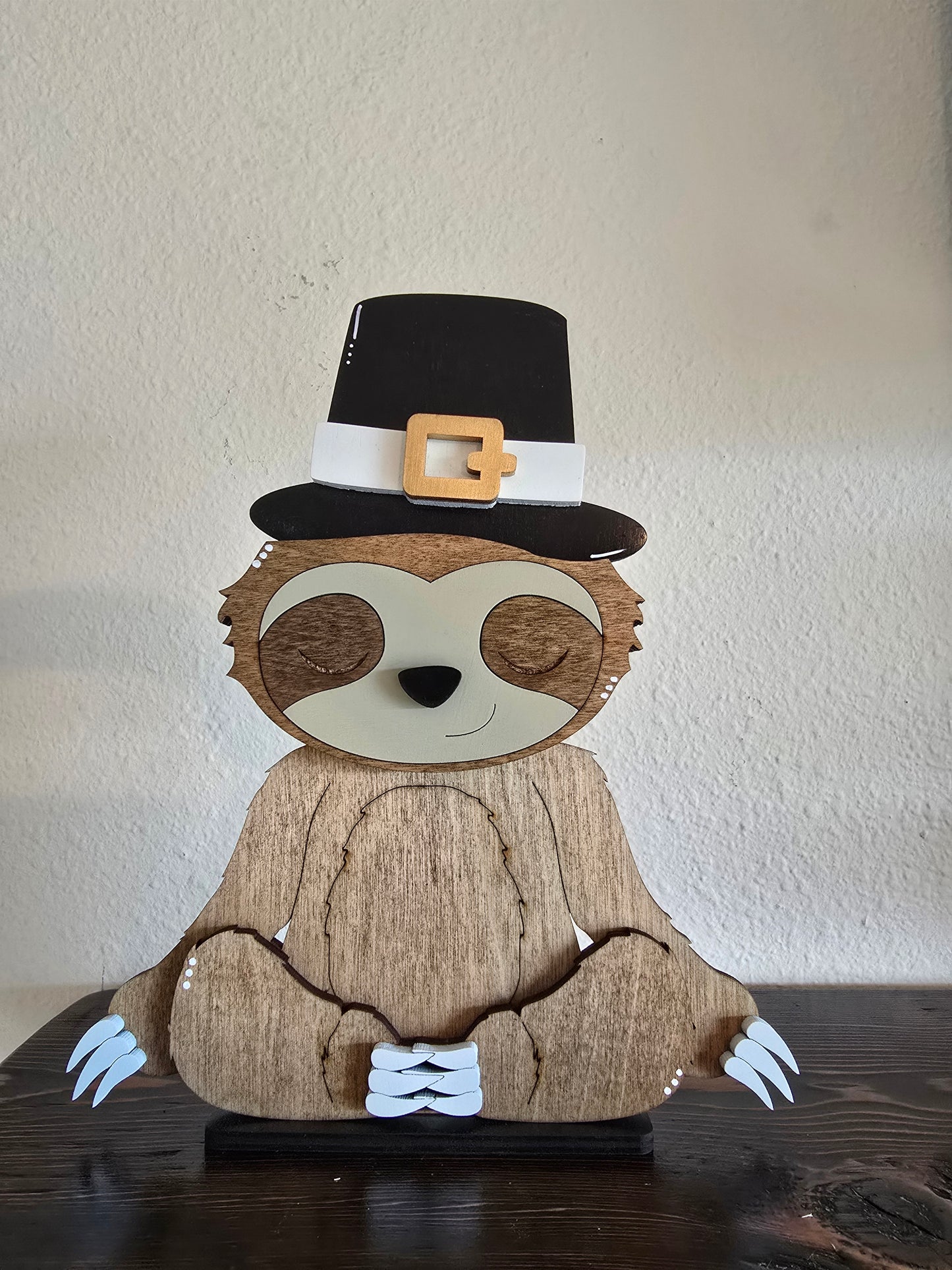 Sloth with Interchangeable Hats