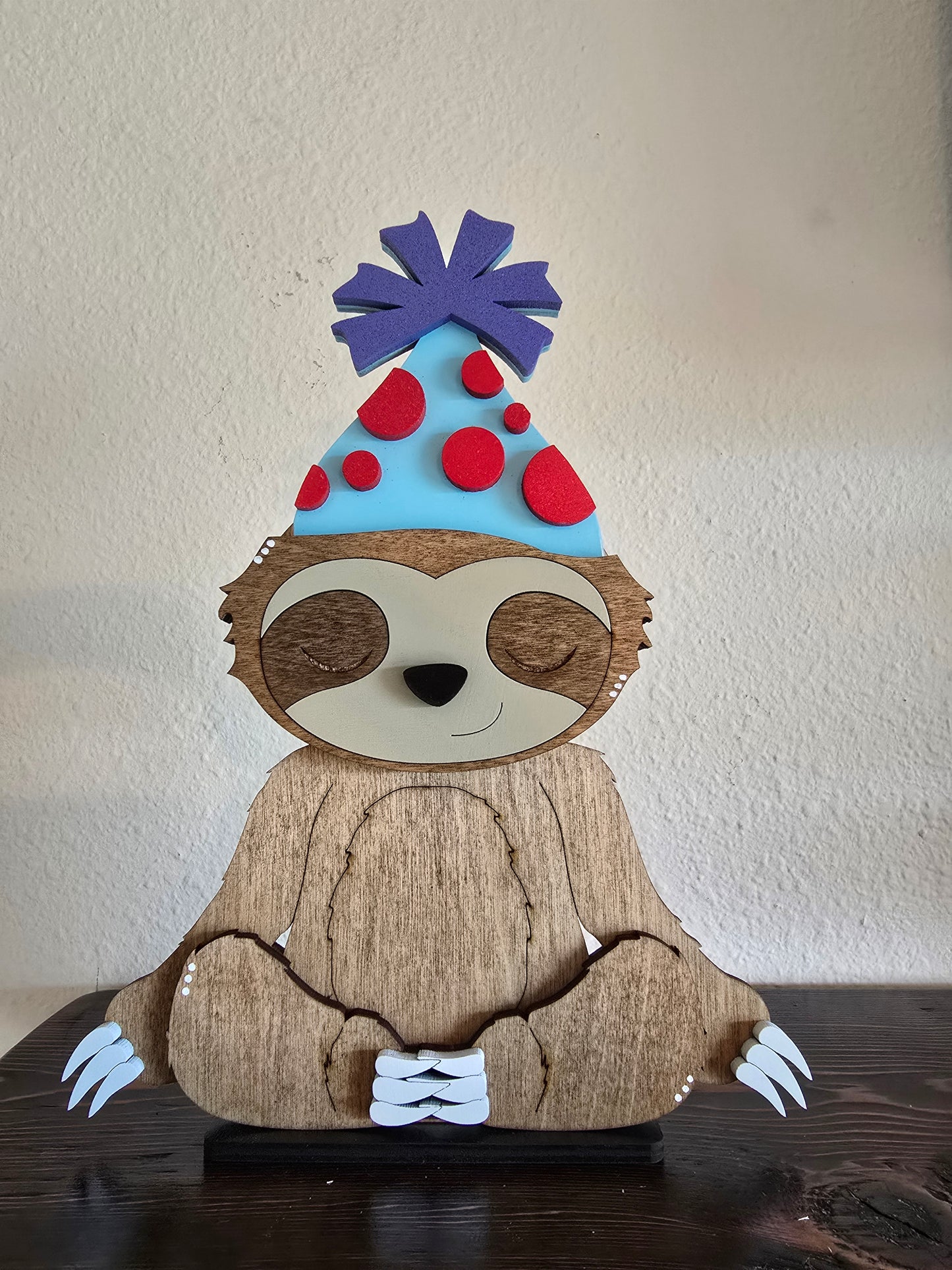 Sloth with Interchangeable Hats