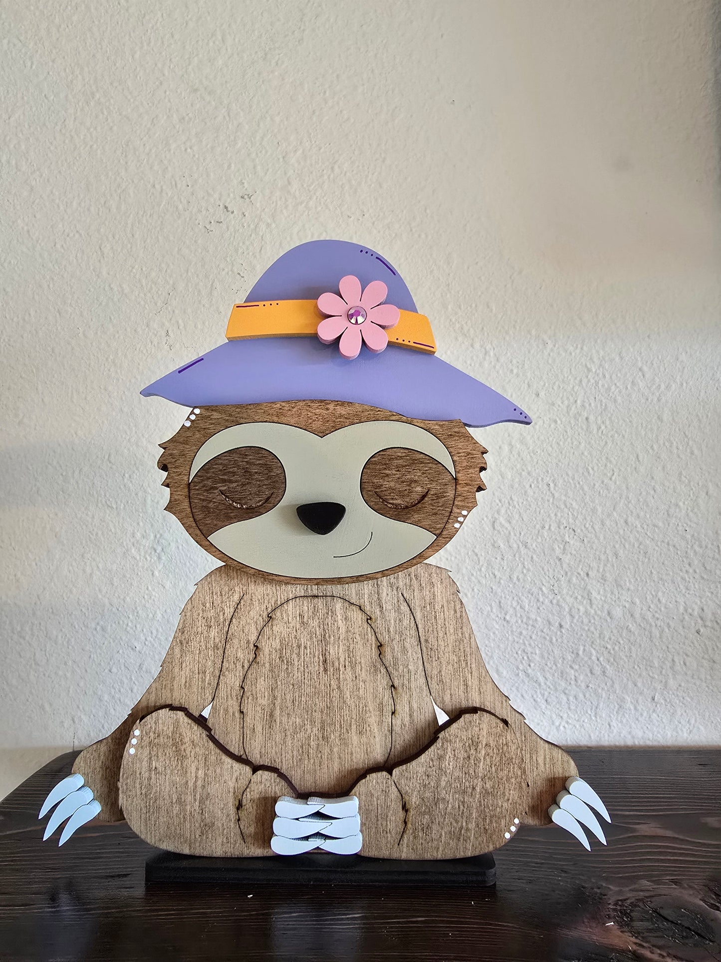 Sloth with Interchangeable Hats