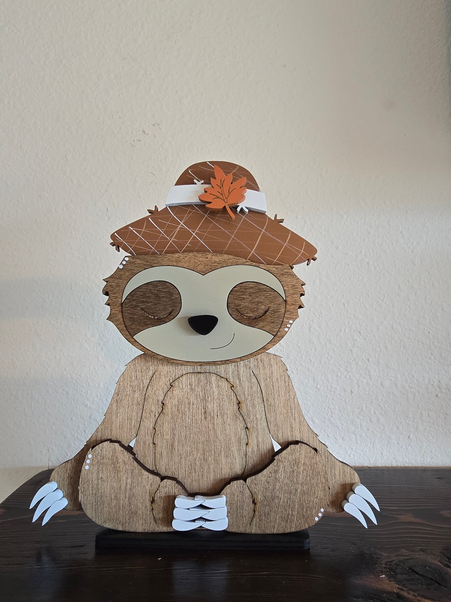 Sloth with Interchangeable Hats