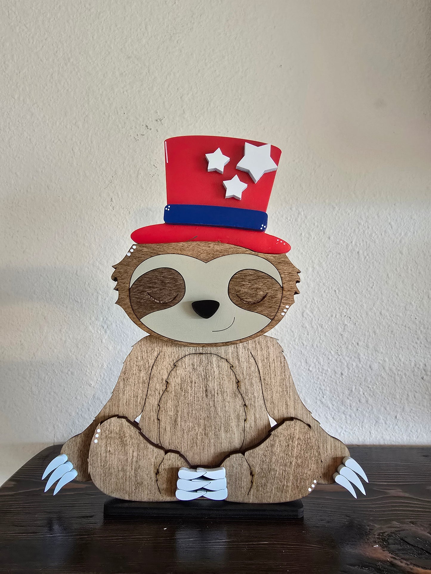 Sloth with Interchangeable Hats
