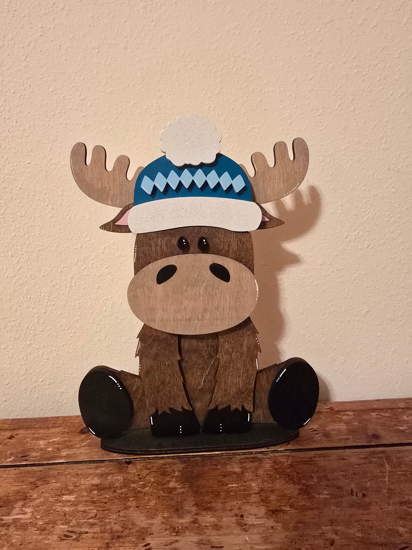 Moose with Interchangeable Hats