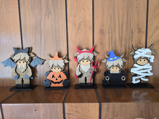 Halloween Highland Cows
