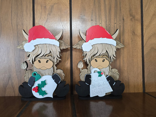 Christmas Highland Cow