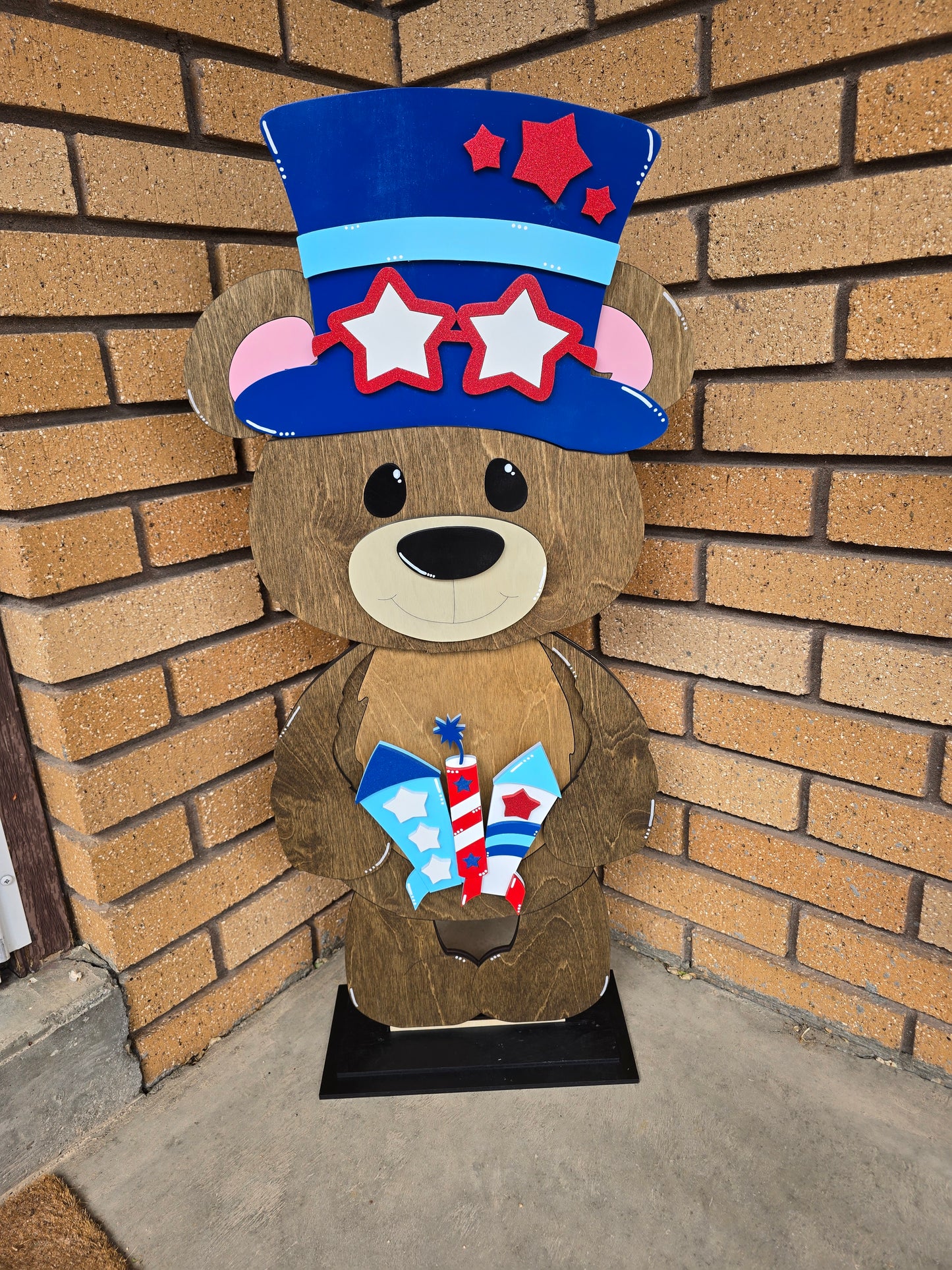 Large Standing Bear with Interchangeable Pieces