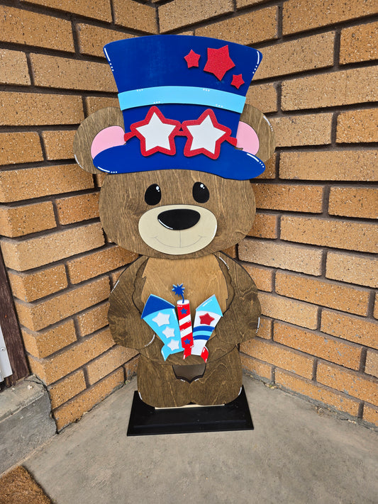 Large Standing Bear with Interchangeable Pieces