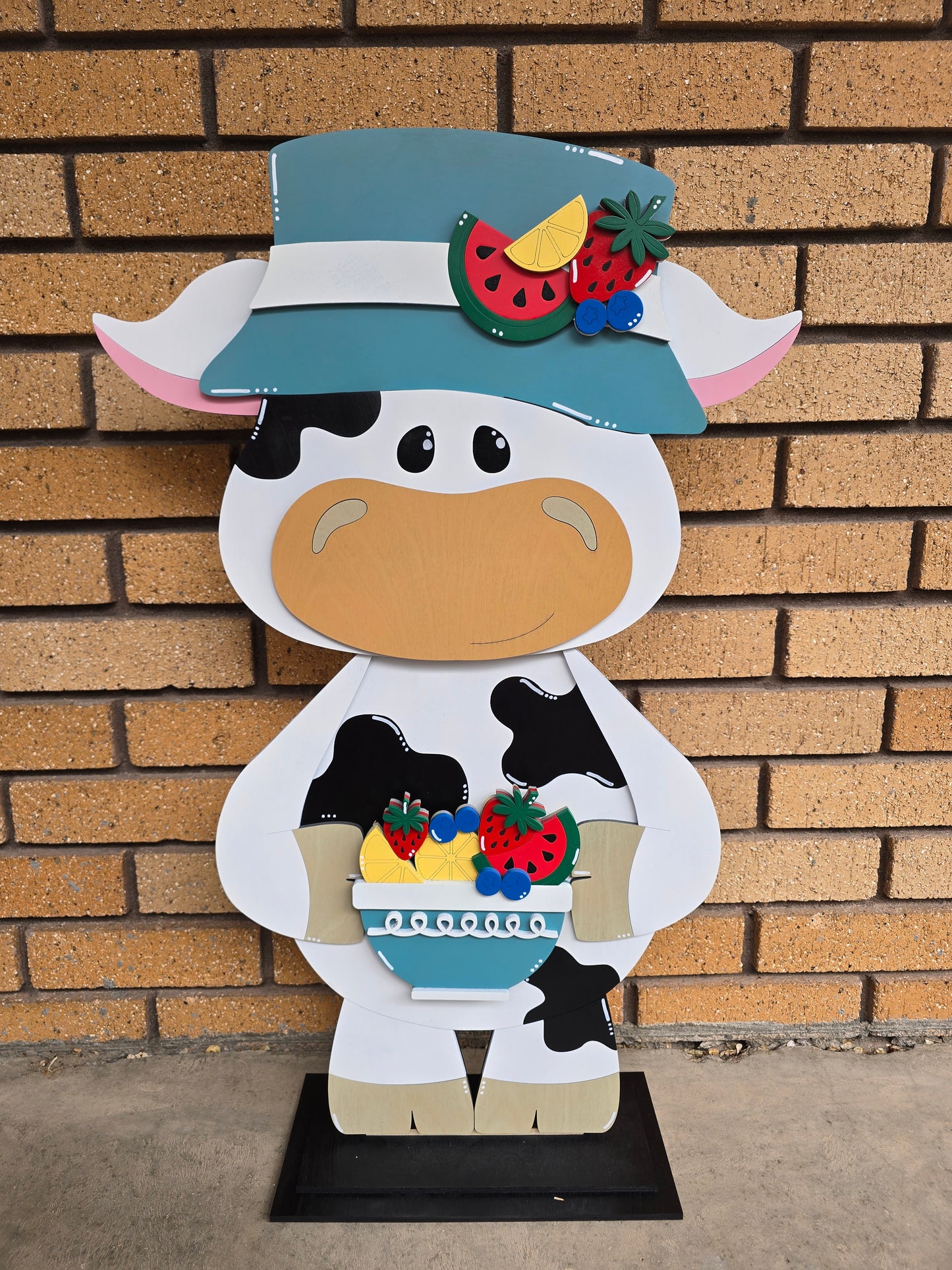 Large Standing Cow with Interchangeable Pieces