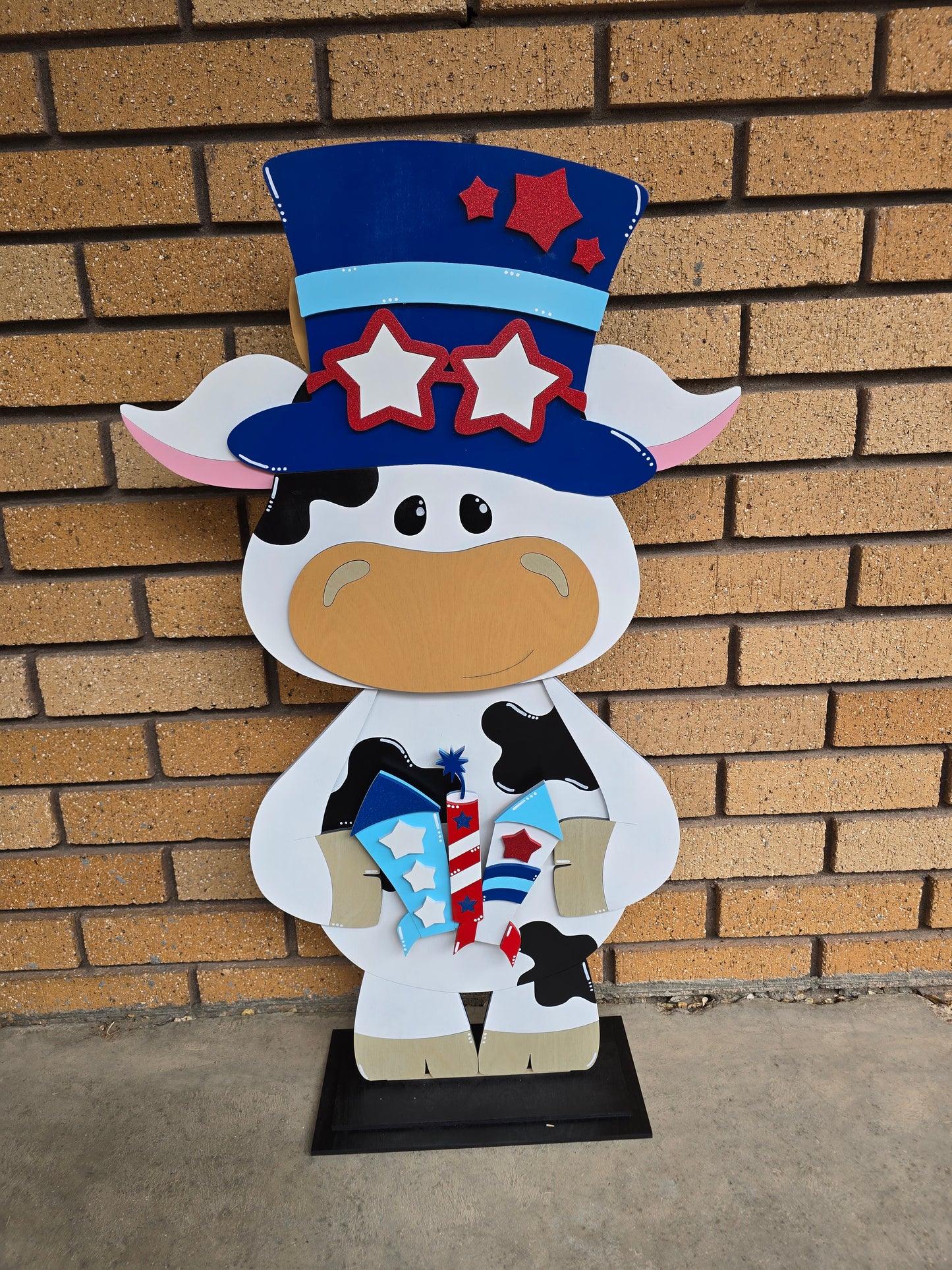 Large Standing Cow with Interchangeable Pieces