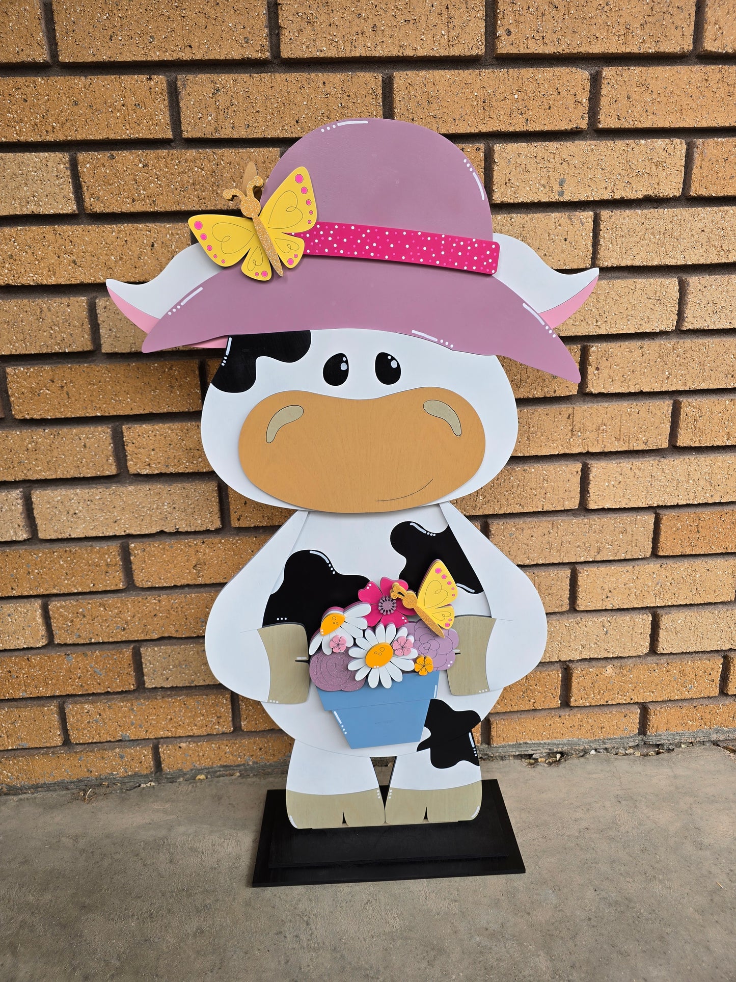 Large Standing Cow with Interchangeable Pieces