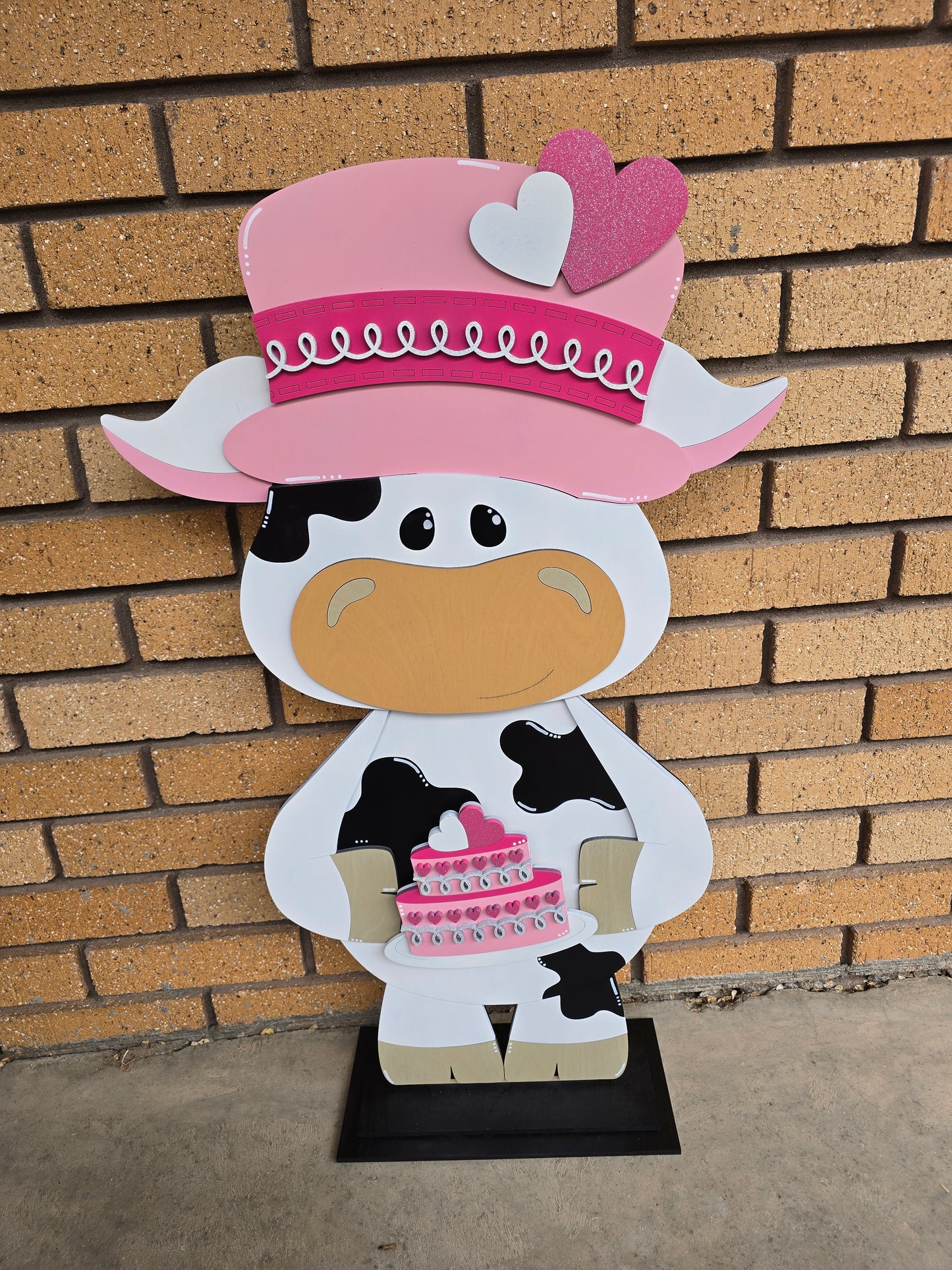 Large Standing Cow with Interchangeable Pieces