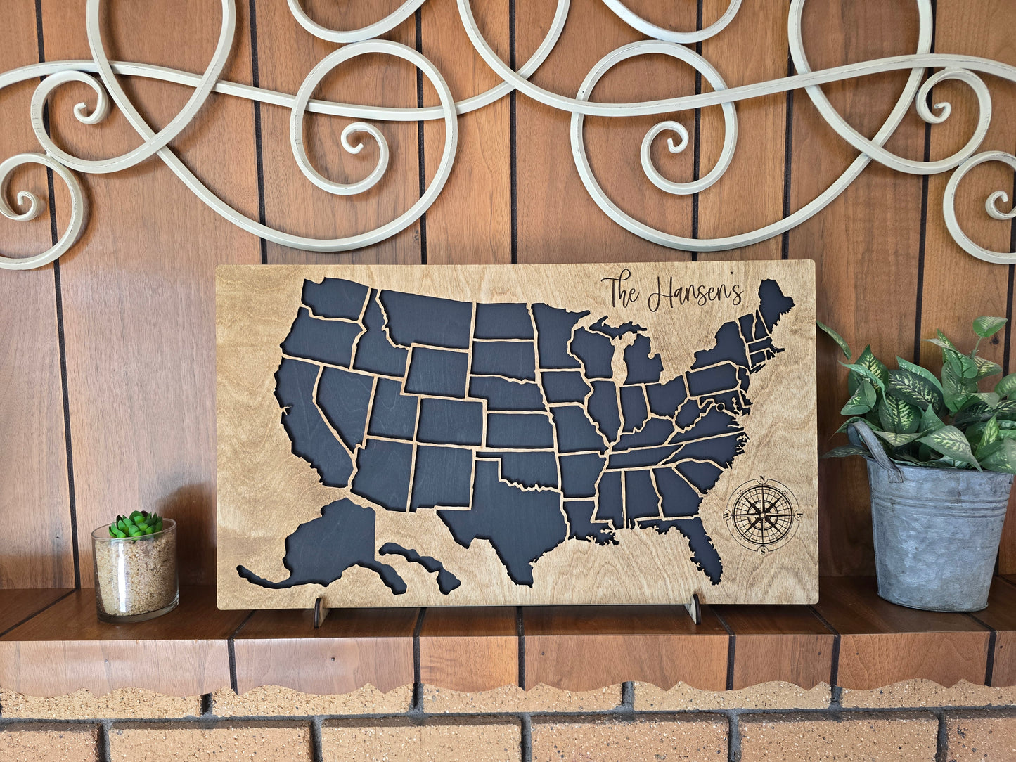 Layered United States Map