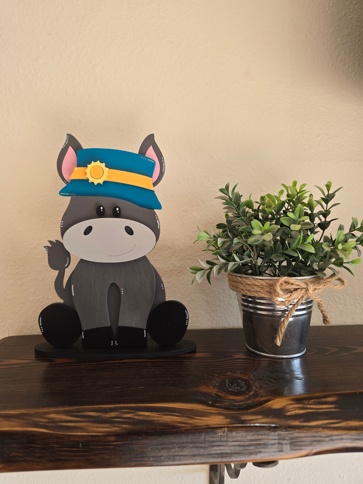Donkey with Interchangeable Hats