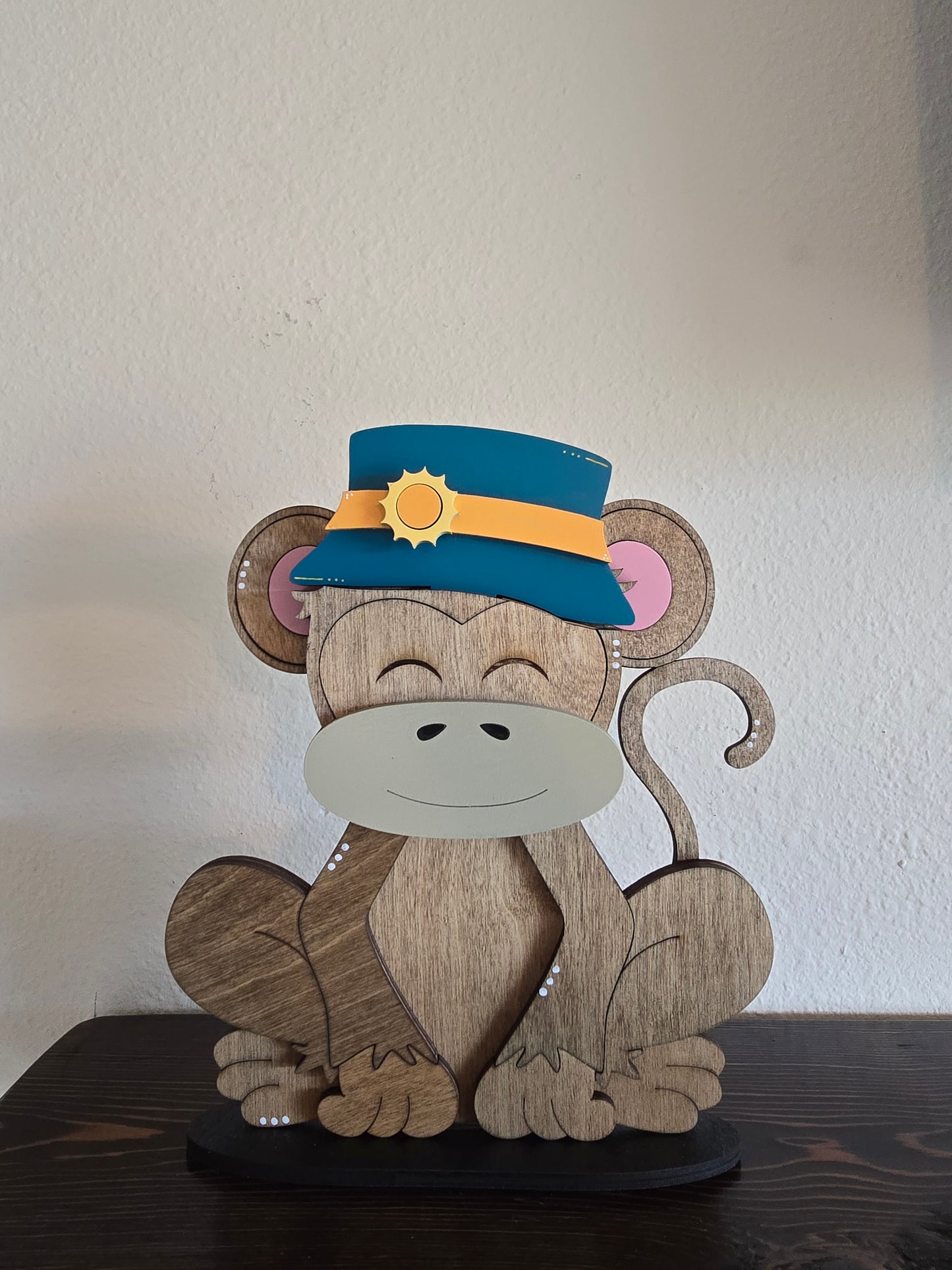 Monkey with Interchangeable Hats