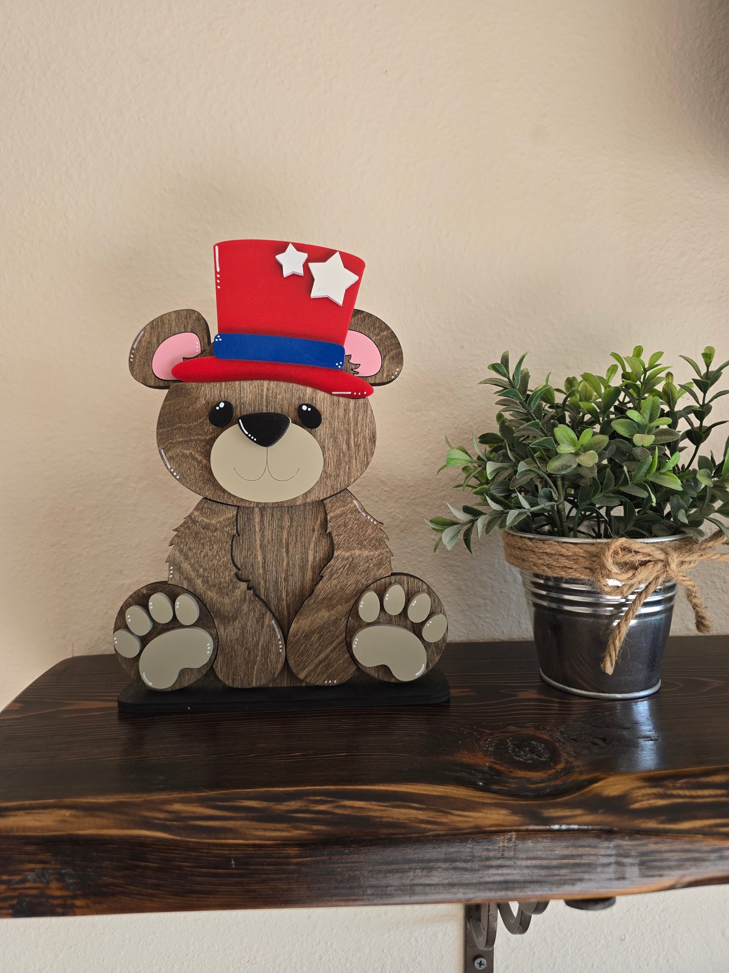 Bear with Interchangeable Hats