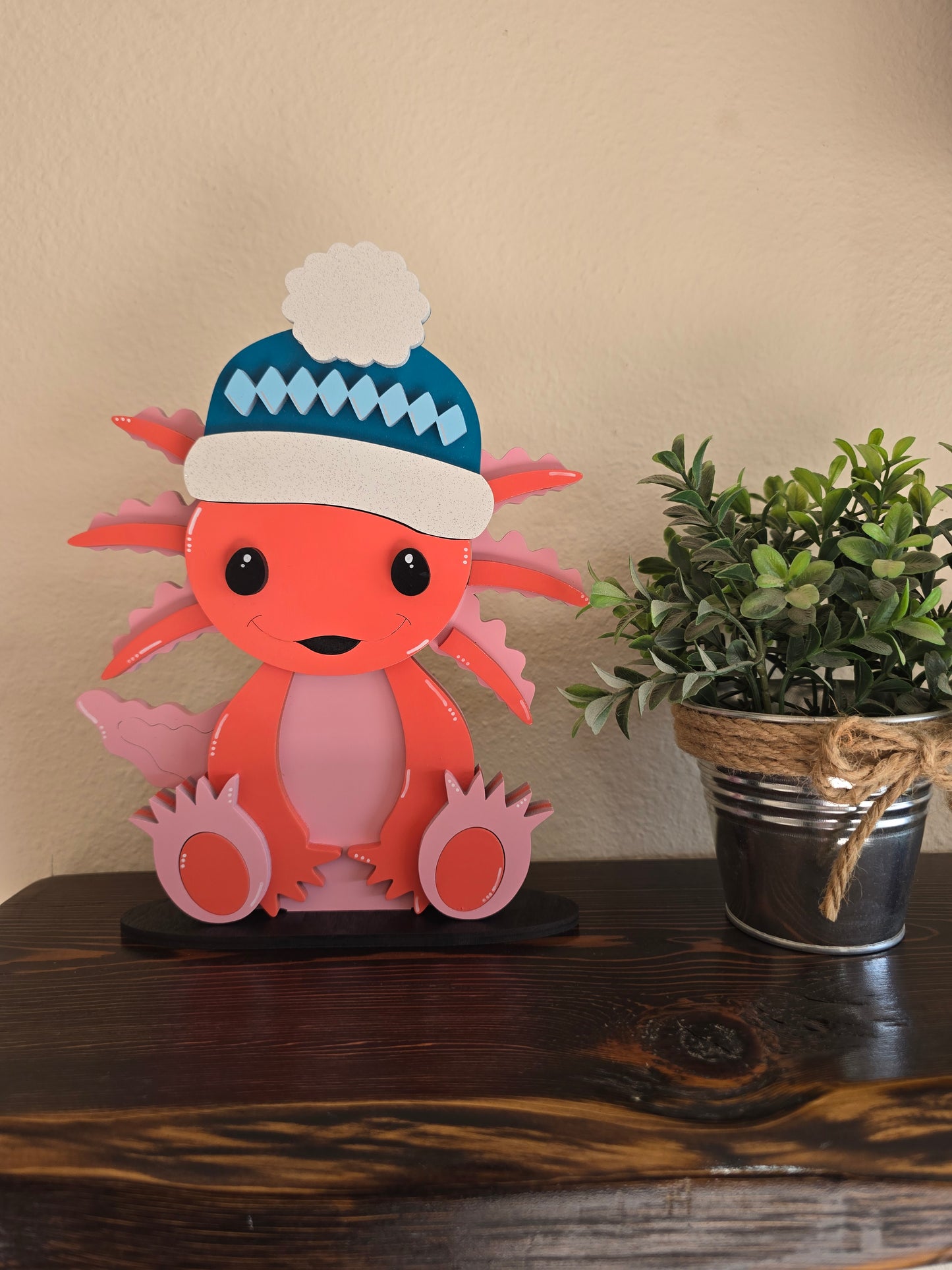 Axolotl with Interchangeable Hats