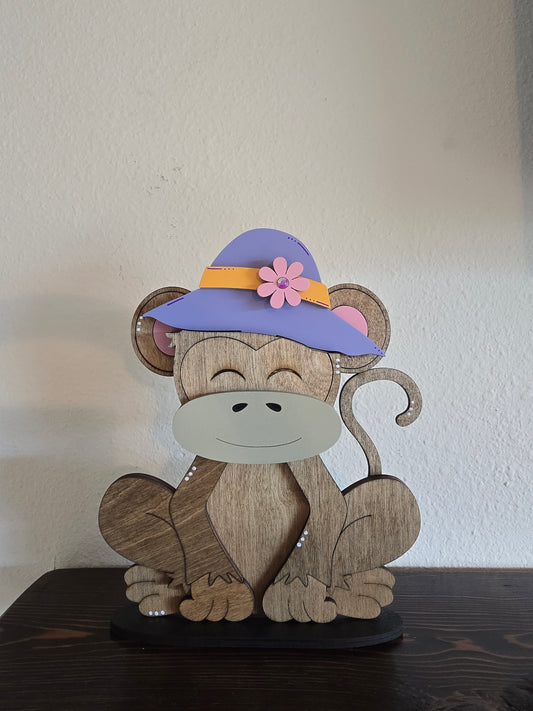 Monkey with Interchangeable Hats
