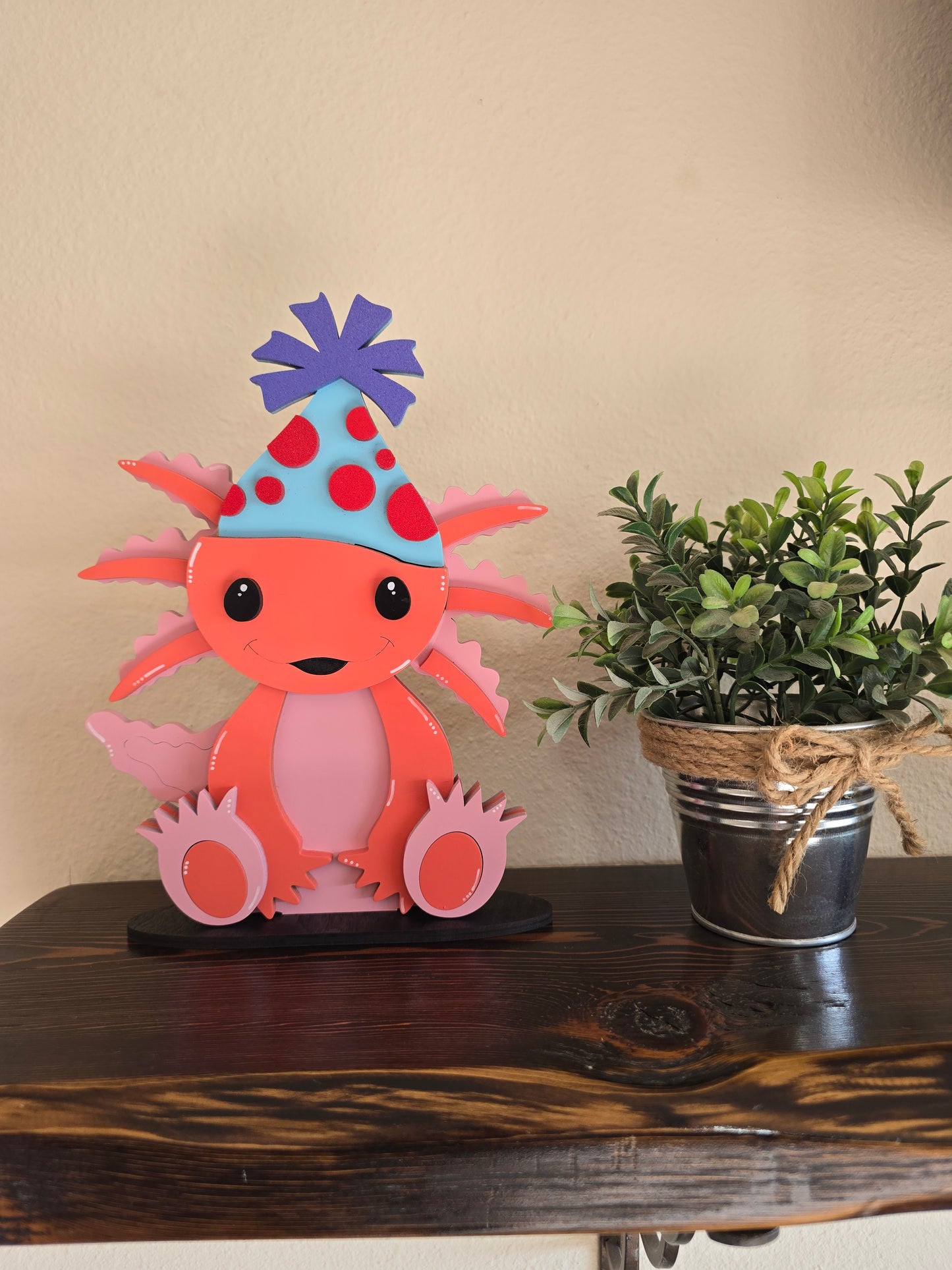 Axolotl with Interchangeable Hats