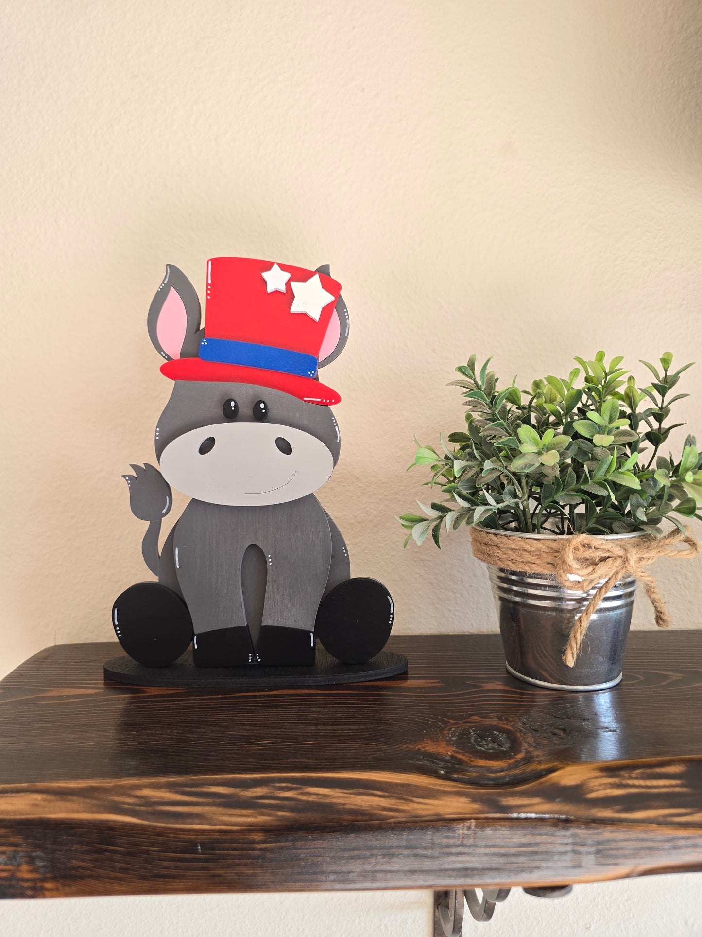 Donkey with Interchangeable Hats
