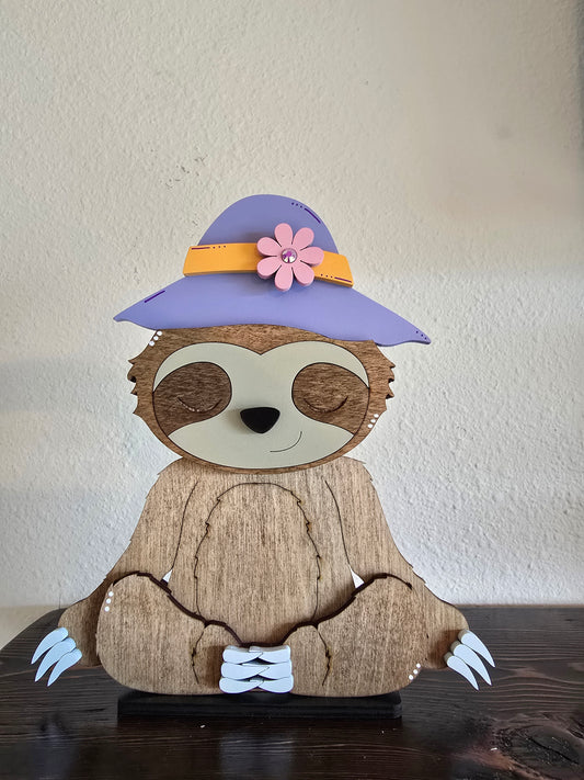 Sloth with Interchangeable Hats
