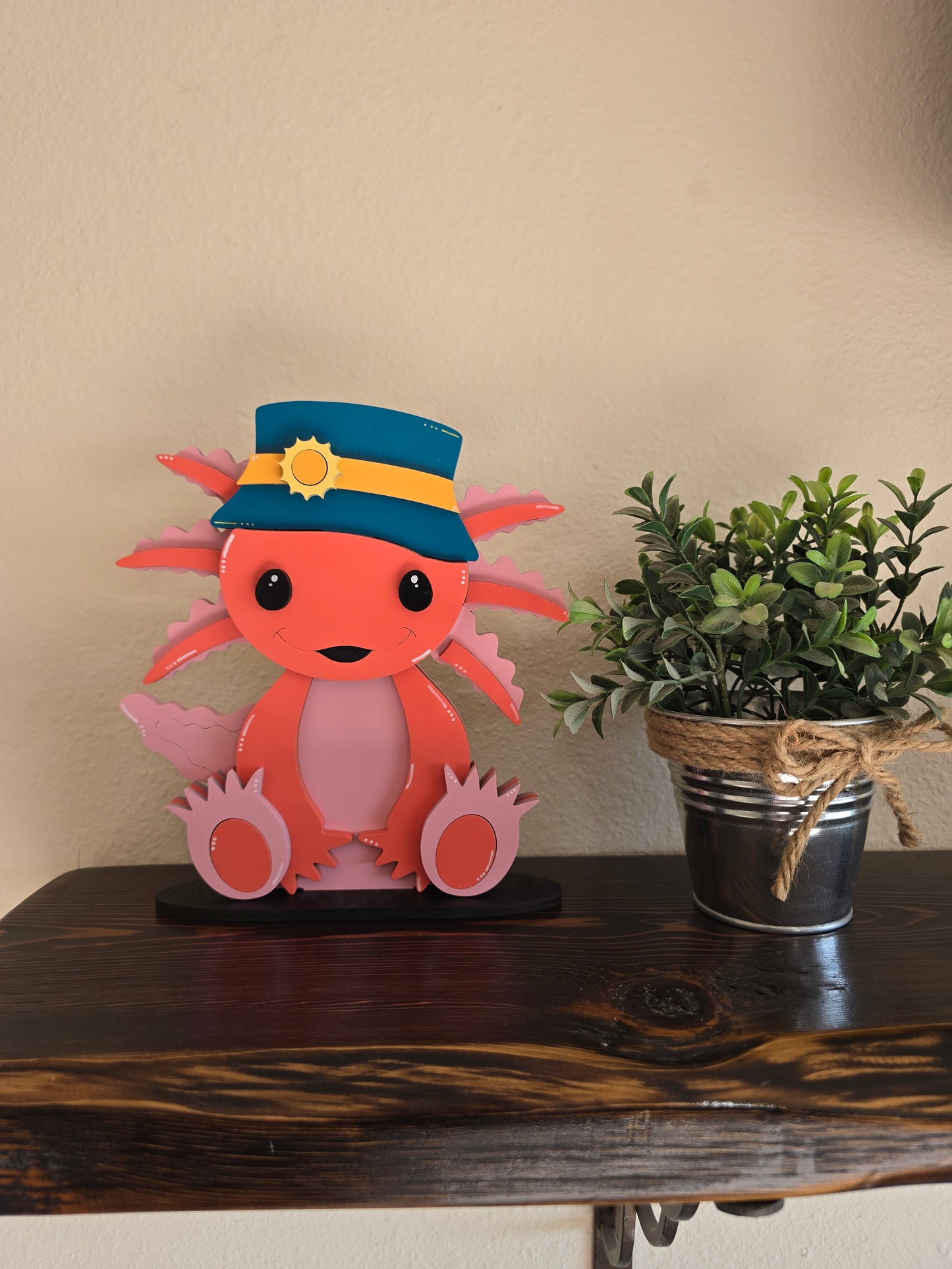 Axolotl with Interchangeable Hats