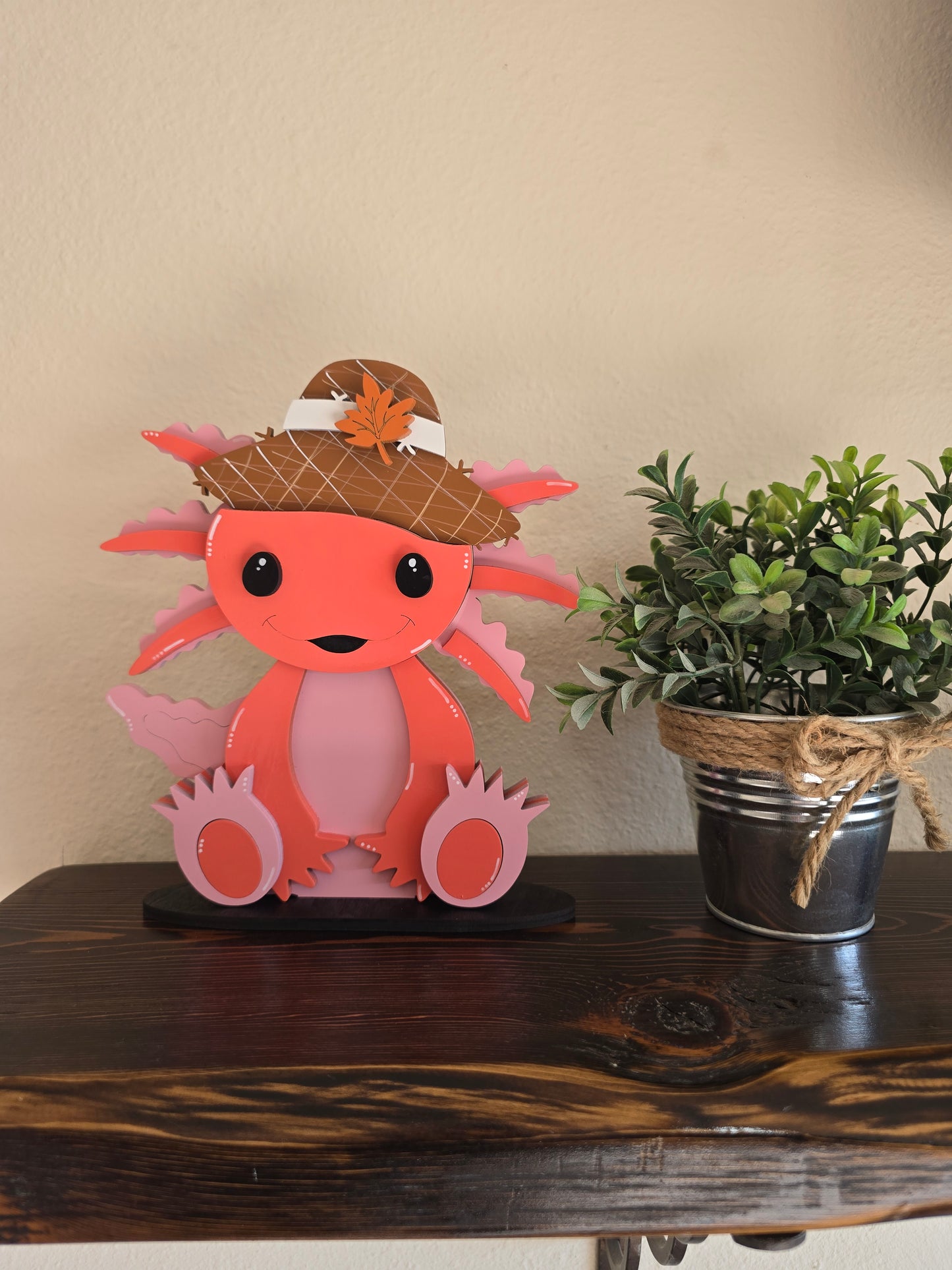 Axolotl with Interchangeable Hats