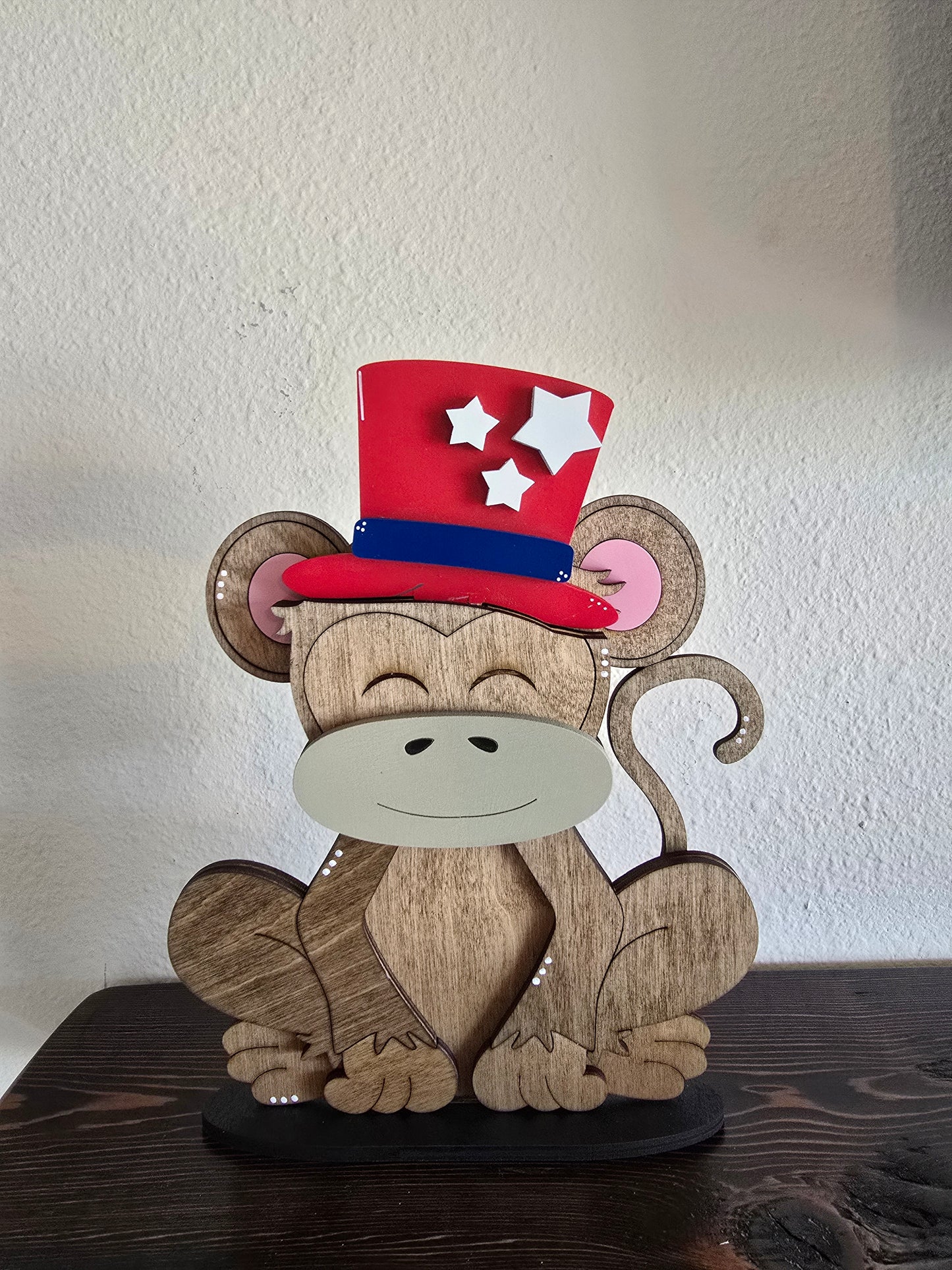 Monkey with Interchangeable Hats