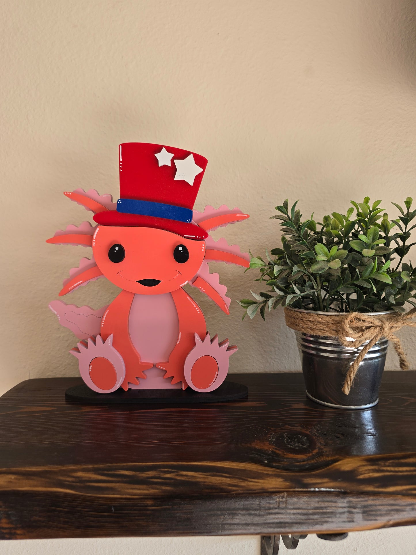 Axolotl with Interchangeable Hats