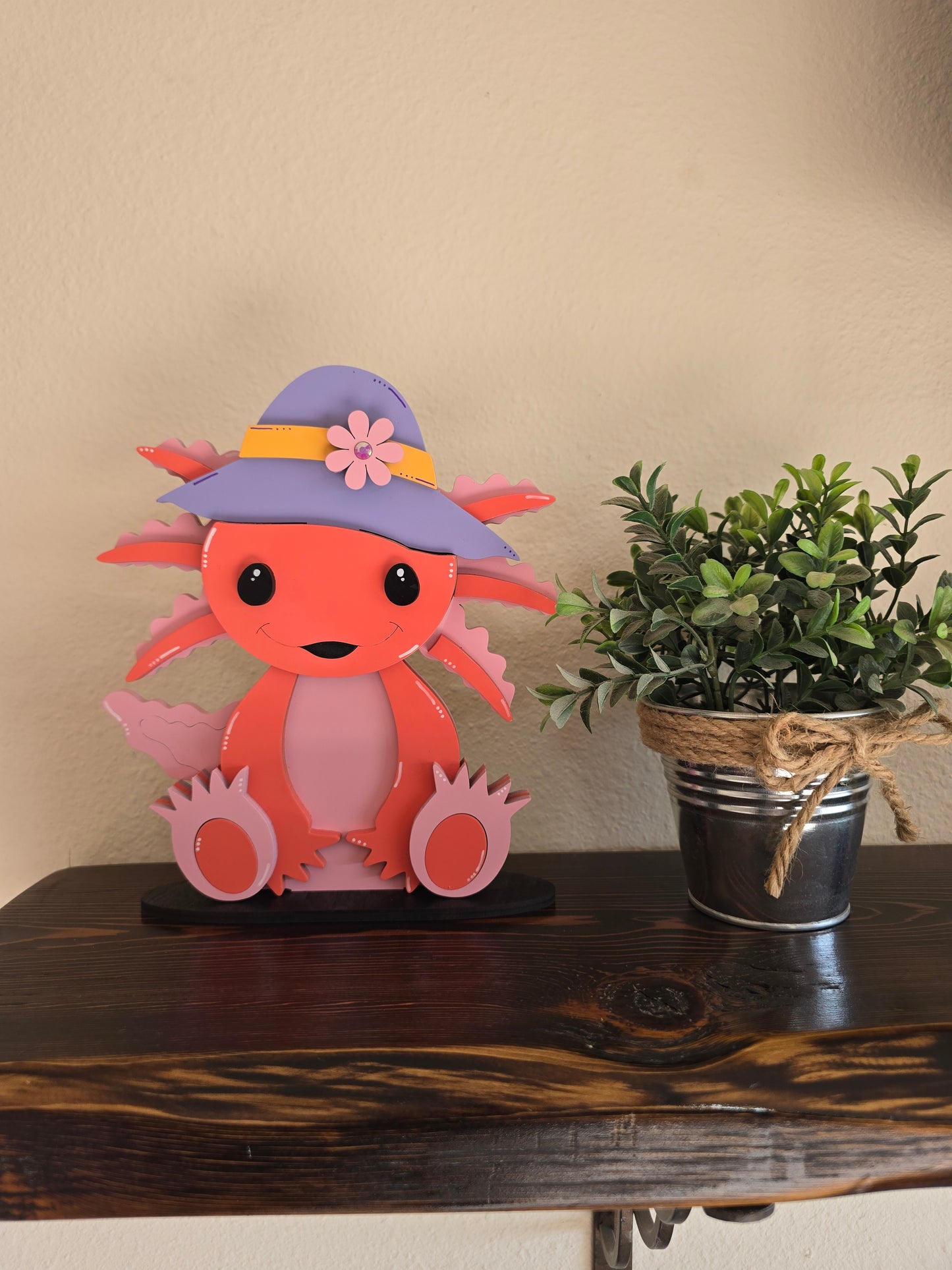Axolotl with Interchangeable Hats
