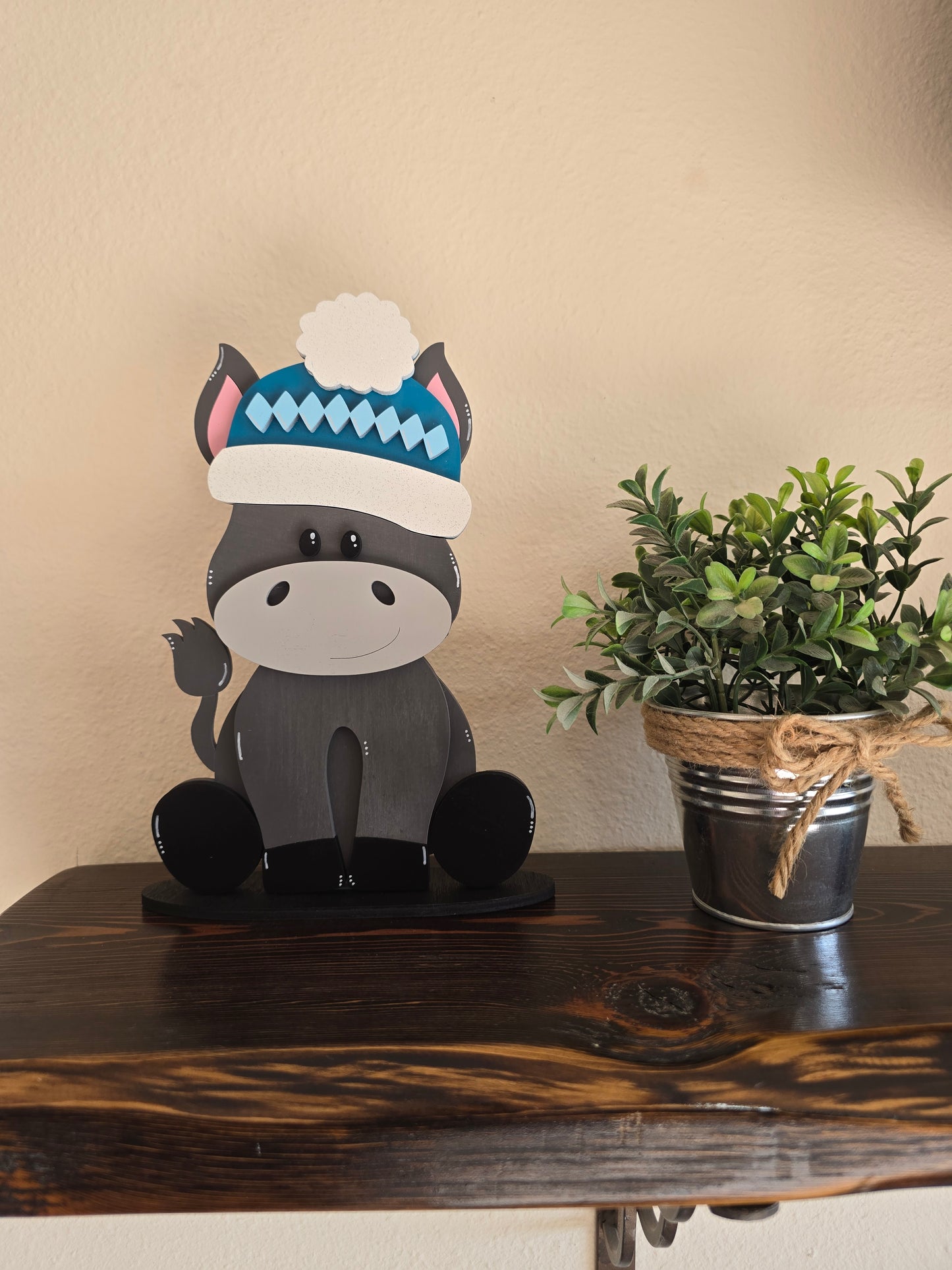 Donkey with Interchangeable Hats
